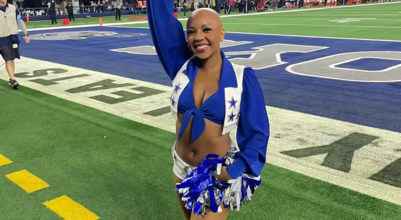 Cowboys Cheerleader Armani Latimer (Photo via Twitter)