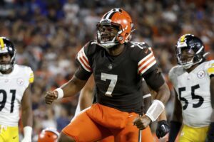 Brissett Sets Browns Milestone against the Steelers 1 Brissett