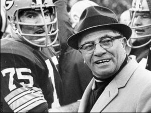 Vince Lombardi and player