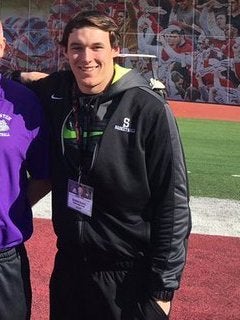 Gunnar Oakes, a Michigan Panthers Draft pick and a NFL Draft prospect.