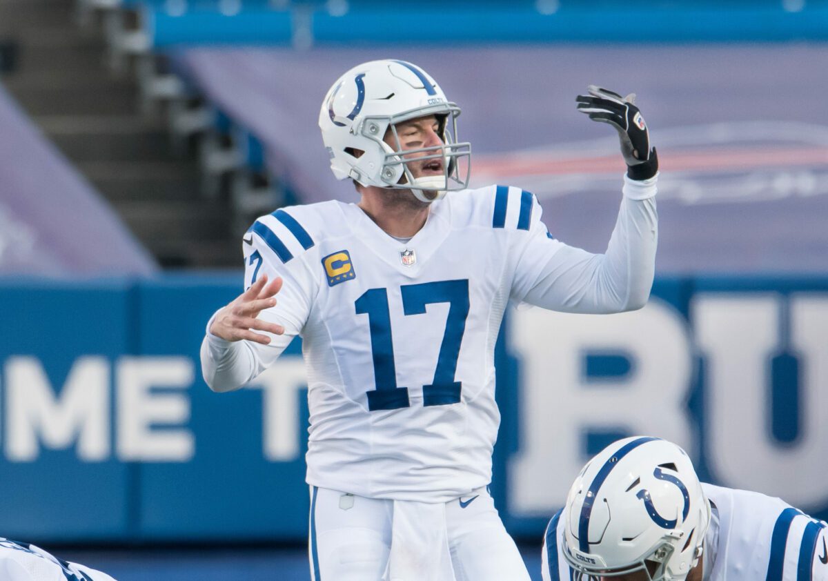 Breaking: NFL Sees 17-Year Quarterback Officially Retire (Report) 2 Jan 9, 2021; Orchard Park, New York, USA; Indianapolis Colts quarterback Philip Rivers (17) makes an adjustment at the line of scrimmage in the third quarter wildcard playoff game against the Buffalo Bills at Bills Stadium. Mandatory Credit: Mark Konezny-USA TODAY Sports