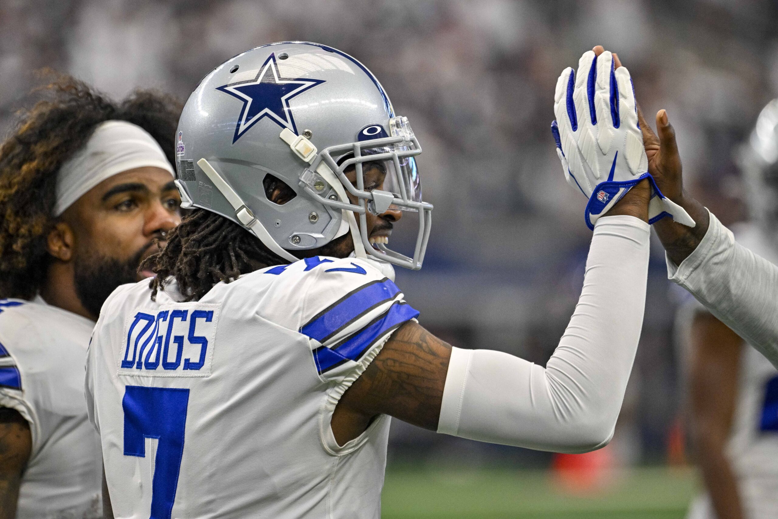 Breaking: Cowboys Star Player Admits To 7th Child With 7th Different Woman At Age 26 4 Oct 2, 2022; Arlington, Texas, USA; Dallas Cowboys cornerback Trevon Diggs (7) during the game between the Dallas Cowboys and the Washington Commanders AT&T Stadium. Mandatory Credit: Jerome Miron-USA TODAY Sports