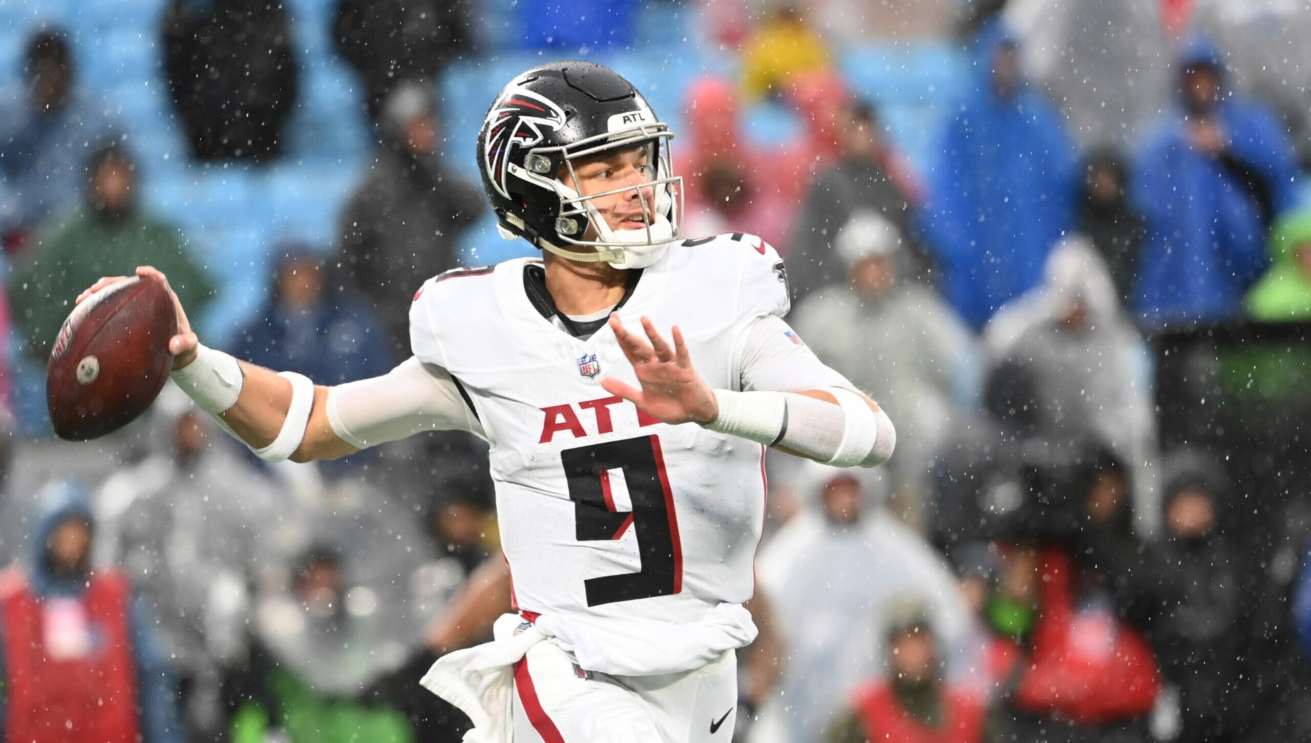 Breaking: Bengals Make Massive Change At Quarterback (Report) 3 Dec 17, 2023; Charlotte, North Carolina, USA; Atlanta Falcons quarterback Desmond Ridder (9) looks to pass in the third quarter at Bank of America Stadium. Mandatory Credit: Bob Donnan-USA TODAY Sports Bengals