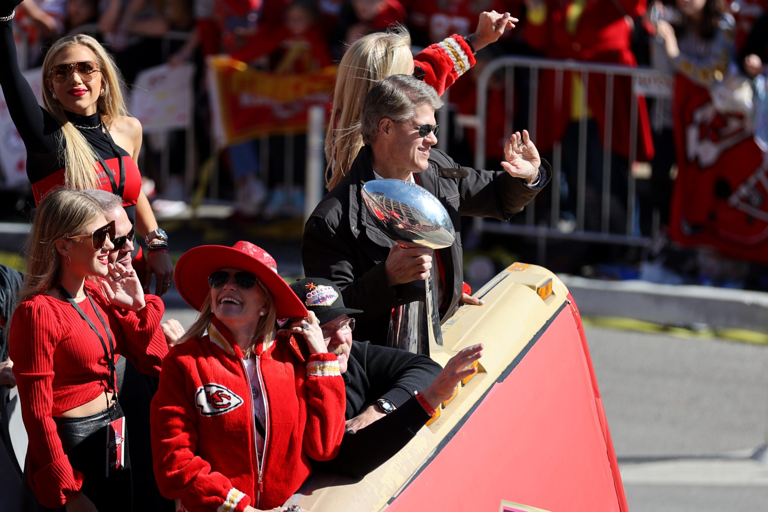 "9 Years Old" Chiefs Owner Clark Hunt Suffers Unimaginable Loss In Texas Floods (Breaking) 3 Feb 14, 2024; Kansas City, MO, USA; Kansas City Chiefs owner Clark Hunt and head coach Andy Reid celebrate with the Vince Lombardi Trophy in the parade during the celebration of the Kansas City Chiefs winning Super Bowl LVIII. Mandatory Credit: Julia Kapros-USA TODAY Sports