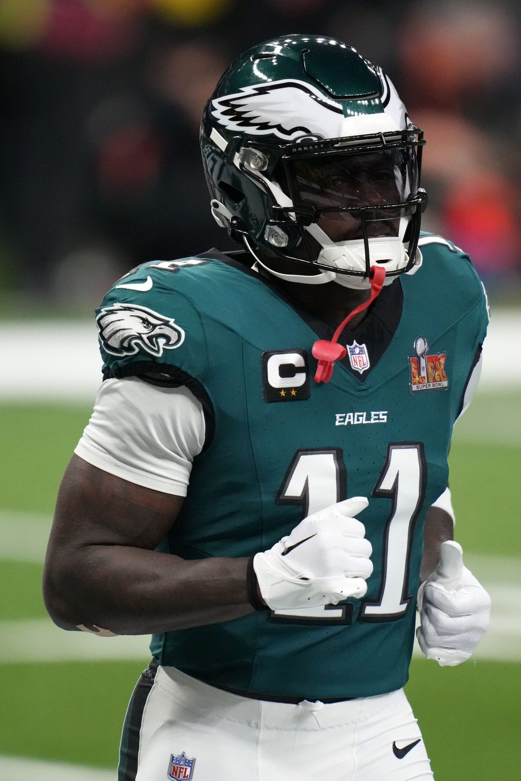 Eagles Fans Go Off Over AJ Brown Announcing Thousands Of Dollars In Property Stolen 1 Feb 9, 2025; New Orleans, LA, USA; Philadelphia Eagles wide receiver A.J. Brown (11) practices before Super Bowl LIX against the Kansas City Chiefs at Caesars Superdome. Mandatory Credit: Kirby Lee-Imagn Images