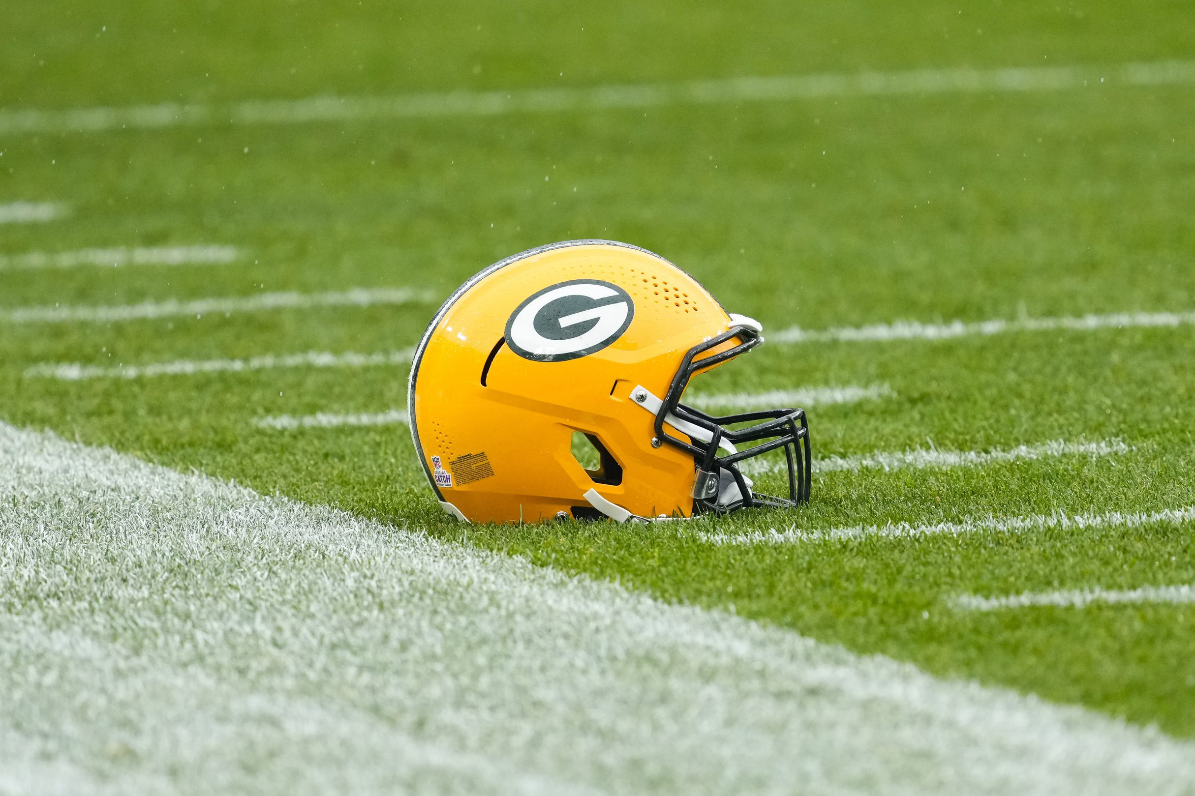 Breaking: Green Bay Packers Commit To Massive Extension 1 Oct 13, 2024; Green Bay, Wisconsin, USA; General view of an Green Bay Packers helmet prior to the game against the Arizona Cardinals at Lambeau Field. Mandatory Credit: Jeff Hanisch-Imagn Images