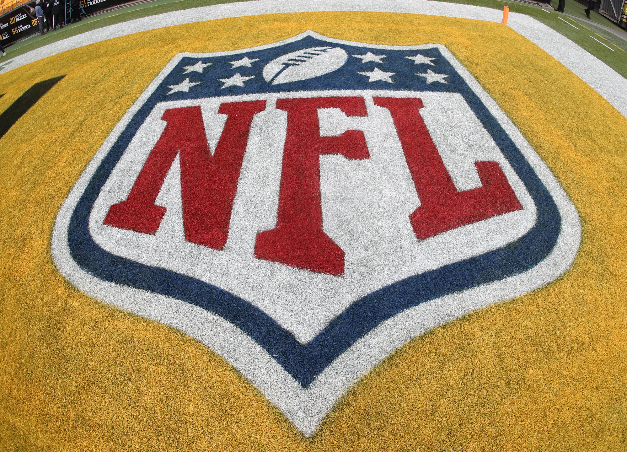 BREAKING: NFL Legend Facing Massive Legal Battle Over Affair (Report) 1 Dec 25, 2024; Pittsburgh, Pennsylvania, USA; The NFL shield logo on the field before the Pittsburgh Steelers host the Kansas City Chiefs at Acrisure Stadium. Mandatory Credit: Charles LeClaire-Imagn Images