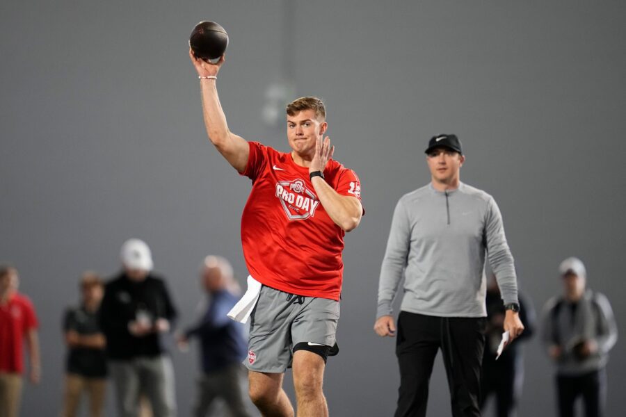 "Two Horse Race": Ohio State Buckeyes Freshman Quarterback Ruled Out Of Starting Job According To Ryan Day 1 USATSI 25774798 168400517 lowres