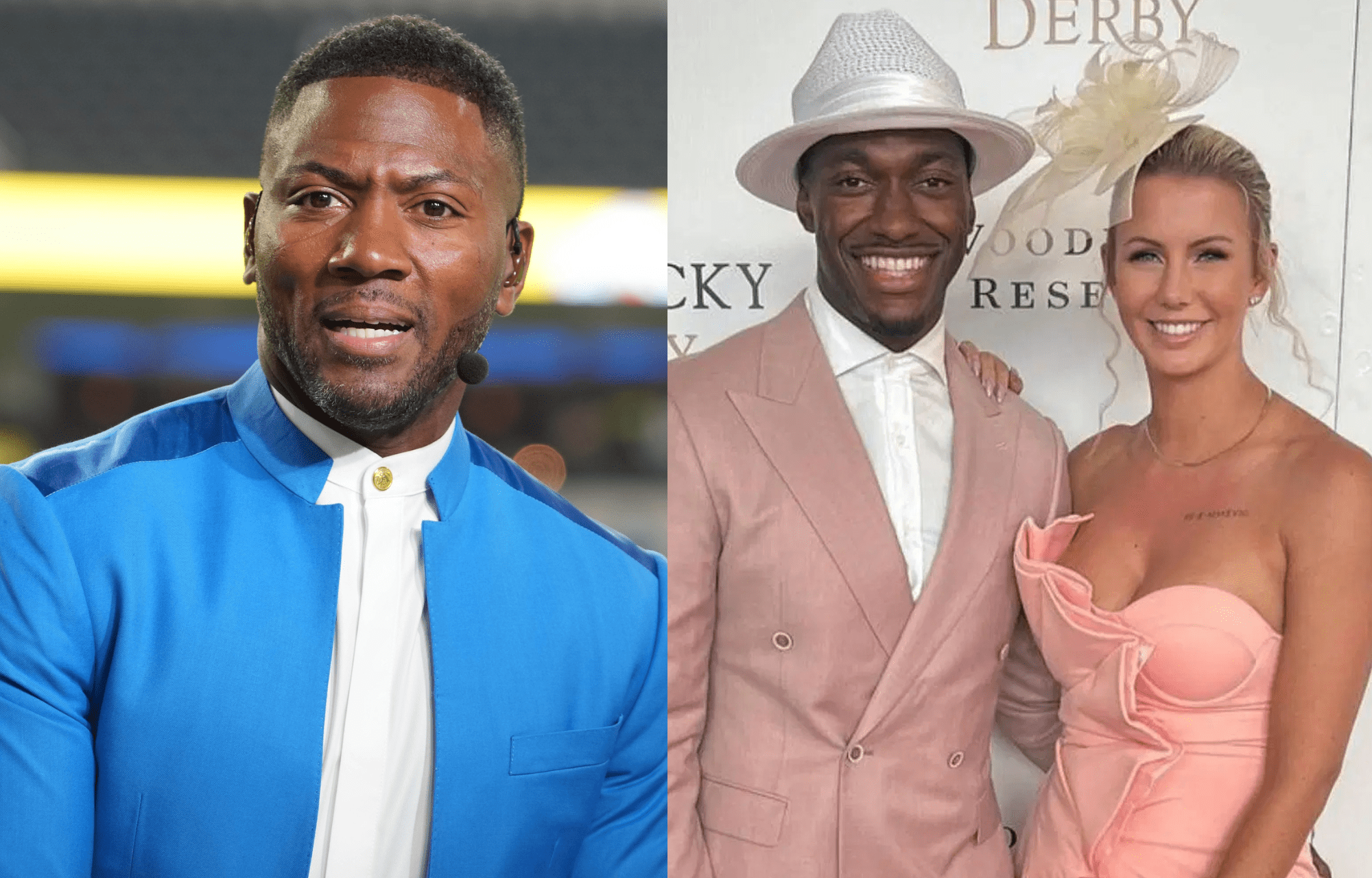 "Classless, Divisive, Gross, Unnecessary Comment": Ryan Clark Slammed By Sage Steele For Remarks About RGIII's Wife Grete 3 Ryan Clark (left) and Robert Griffin III and wife (right) photo. Photo credits: Instagram and Imagn