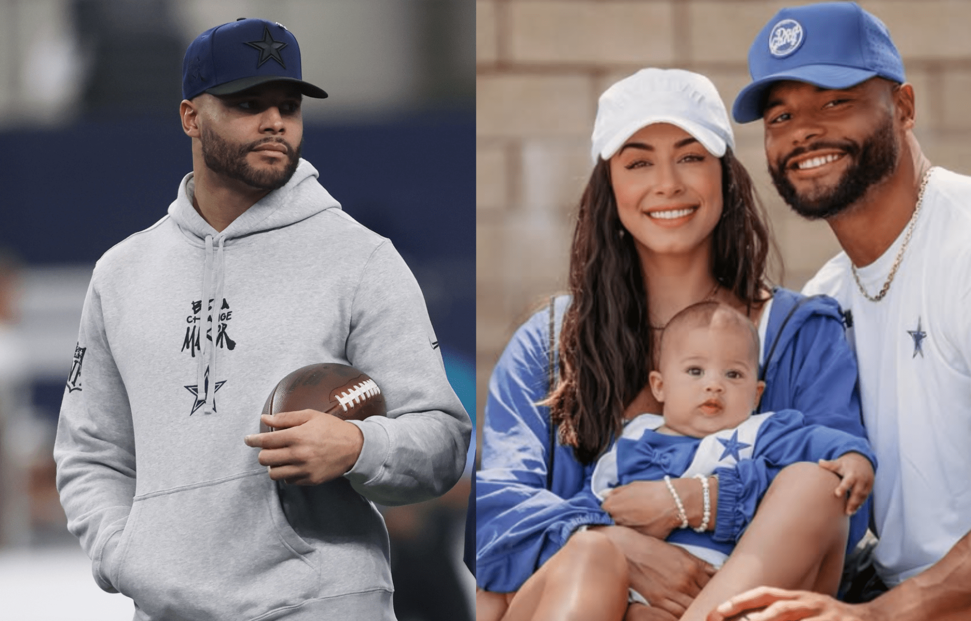 "Obsessed With These Two": Dak Prescott's Fiancee Sarah Jane Ramos Posts Mother's Day Snap With Cowboys QB And Daughter MJ Rose 2 Dak Prescott’s Fiancee Posts Mother’s Day Pictures With Daughter. Photo credits: Imagn and Instagram