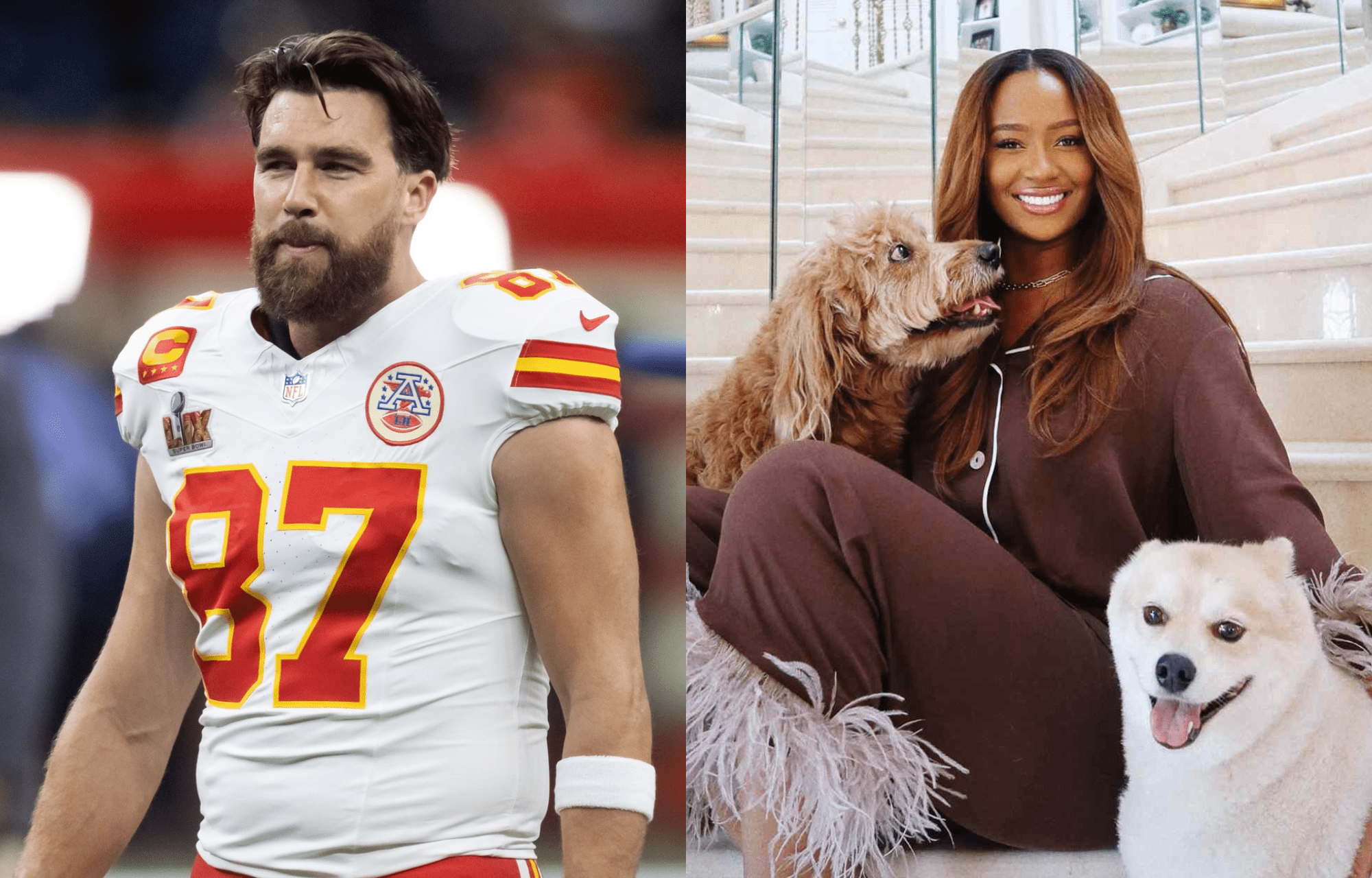 "I Got Both The Dogs' Responsibility On Me": Travis Kelce's Ex Kayla Nicole Reveals Winning Custody Of Dogs 1 Travis Kelce's Ex Kayla Nicole Reveals Winning Custody Of Dogs. Photo credits: Instagram and Imagn