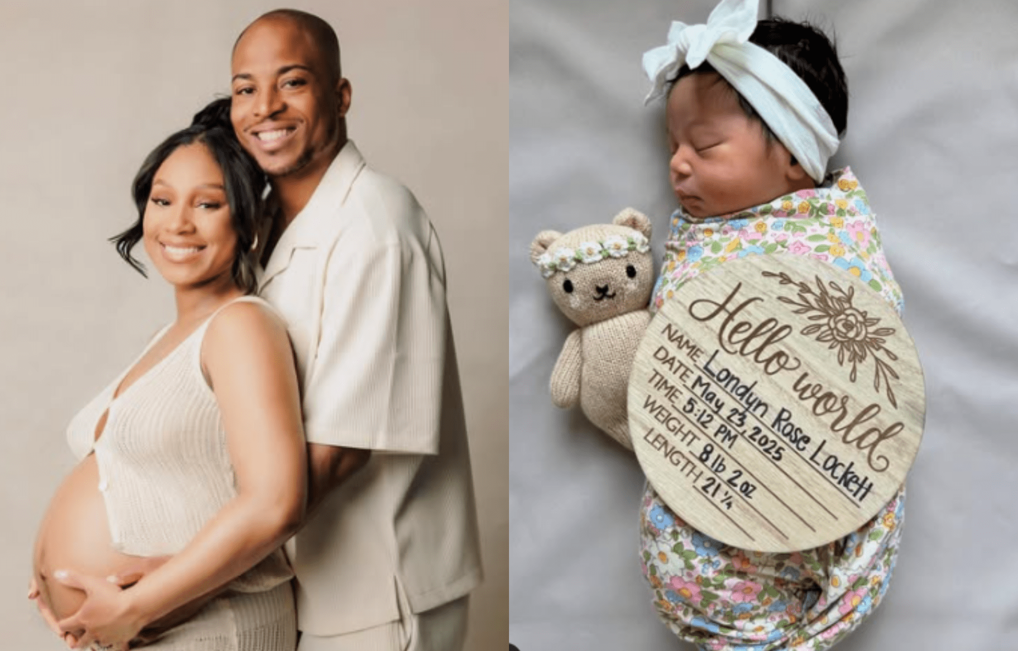"You Always Keep Your Promises": Tyler Lockett's Wife Welcomes Baby Girl Days After WR Sign With Titans 1 Tyler Lockett with wife, and their newborn daughter. Photo credits: Instagram