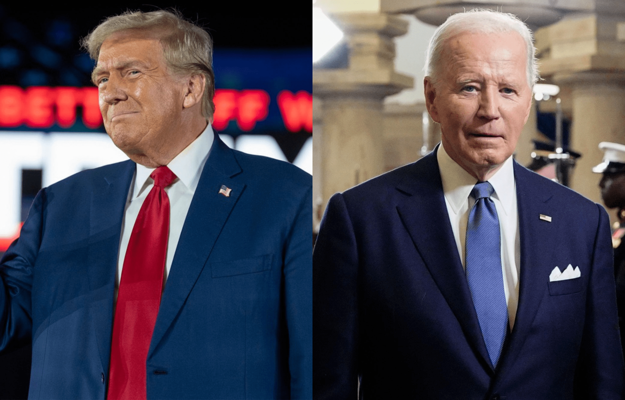 "It Makes Trump Look Right": Joe Biden's Health Cover-Up In 'Original Sin' Made Donald Trump's Hunches Correct, Says Stephen A. Smith 1 US President Donald Trump (left) and former US President Joe Biden (right). Photo credits: Imagn
