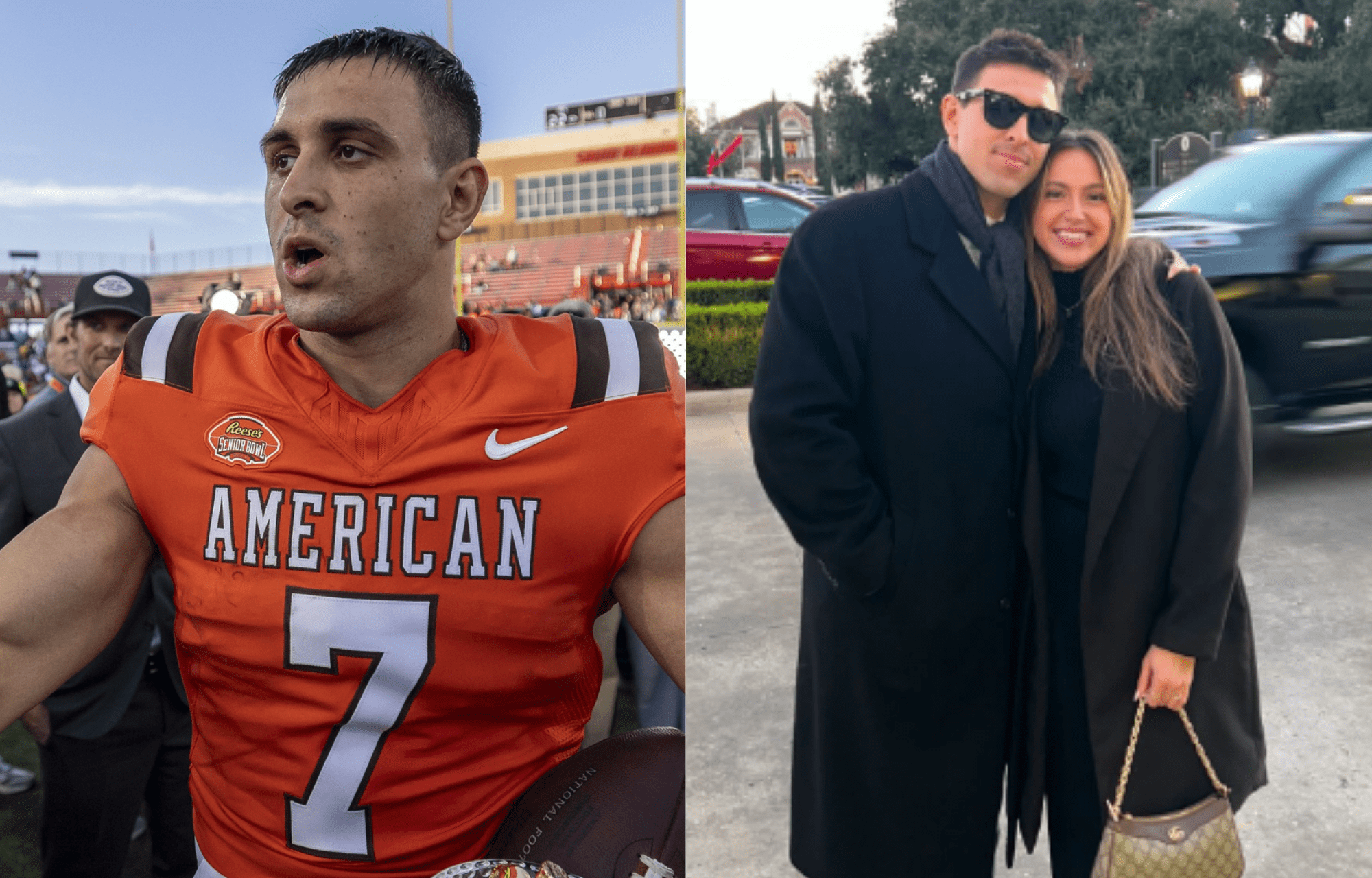 "Love You So Much": Jack Bech Gushes Over GF Kylie Young's Las Vegas Trip Photos 1 Jack Bech and GF Kylie Young. Photo credits: Imagn and Instagram