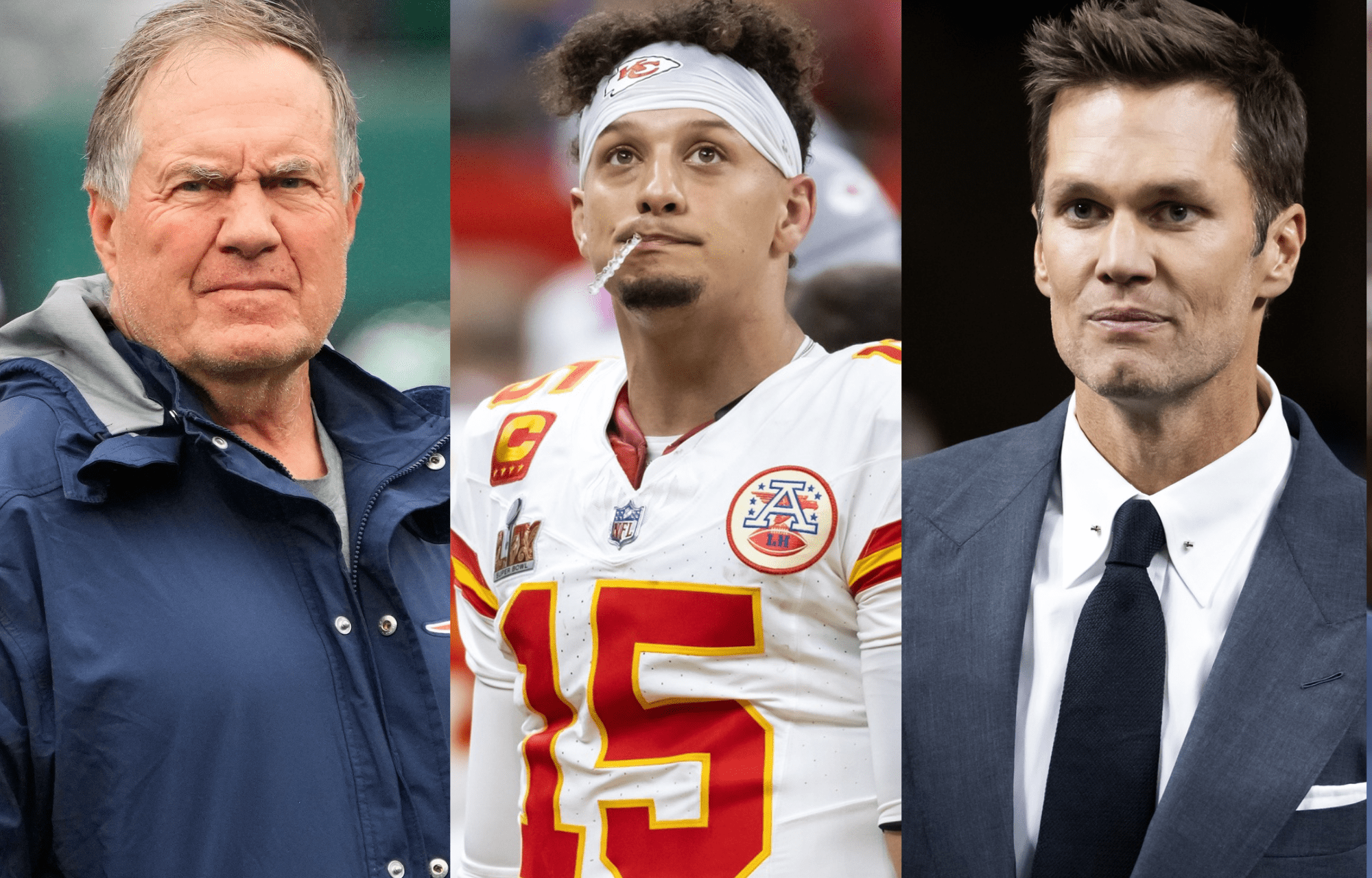 "Controversial, I Know": Bill Belichick Highlights Patrick Mahomes Vs Tom Brady Debate In 'The Art Of Winning' Book 1 Bill Belichick Picks Patrick Mahomes As GOAT Vs Tom Brady. Photo credits: Imagn