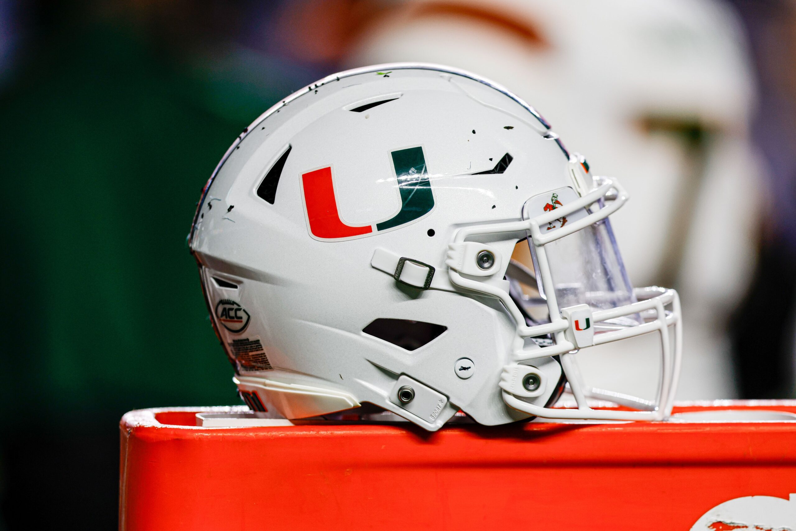 BREAKING: College Football Player Involved In Deadly Car Crash That Killed Multiple Children 2 Oct 14, 2023; Chapel Hill, North Carolina, USA; Miami Hurricanes helmet sits on bench as the Hurricanes play against the North Carolina Tar Heels at Kenan Memorial Stadium. Mandatory Credit: Nell Redmond-Imagn Images