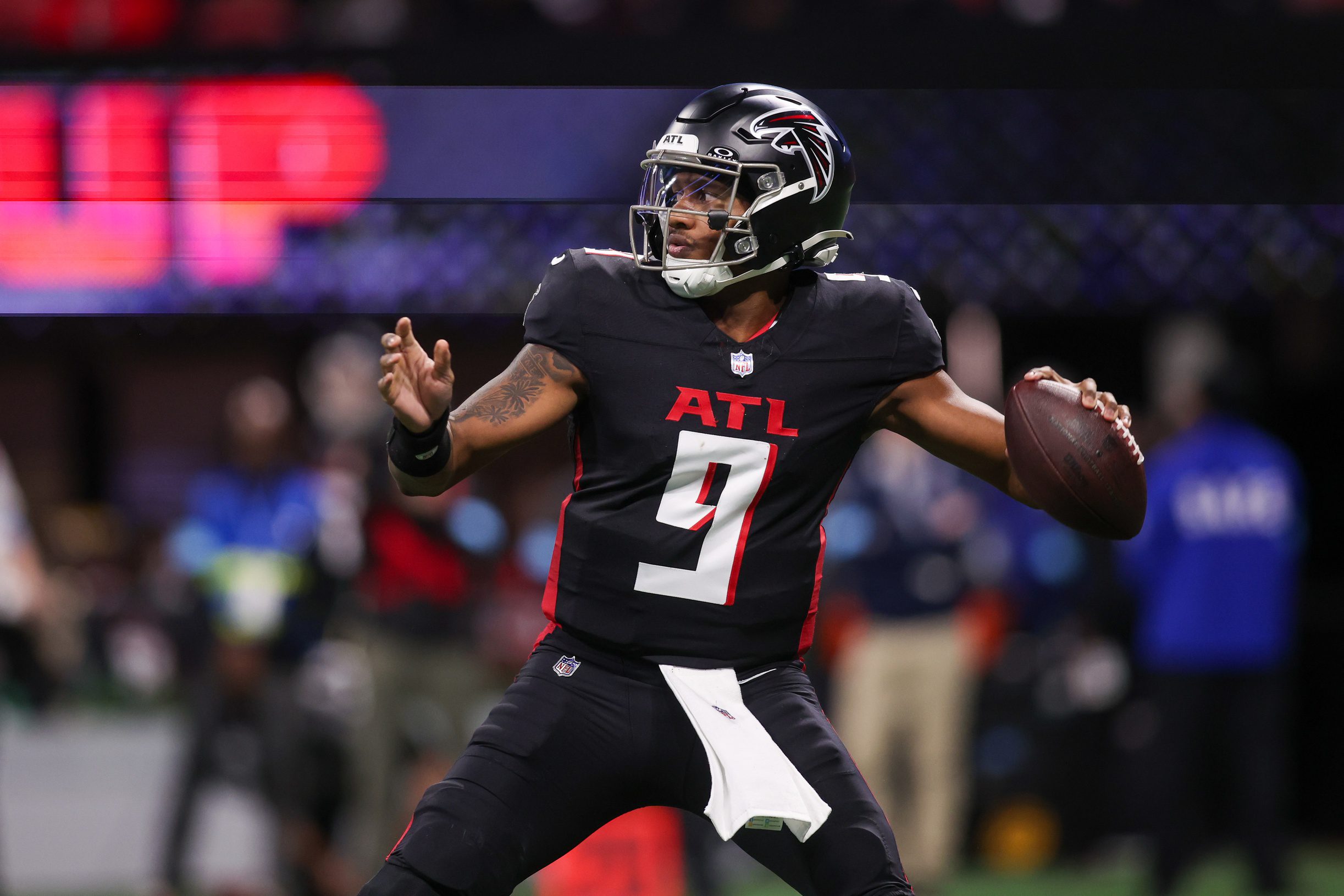 Atlanta Falcons: Fans React to Bijan Robinson, Michael Penix Jr. Cool Gifts For Braves 1 Atlanta Falcons quarterback Michael Penix Jr.