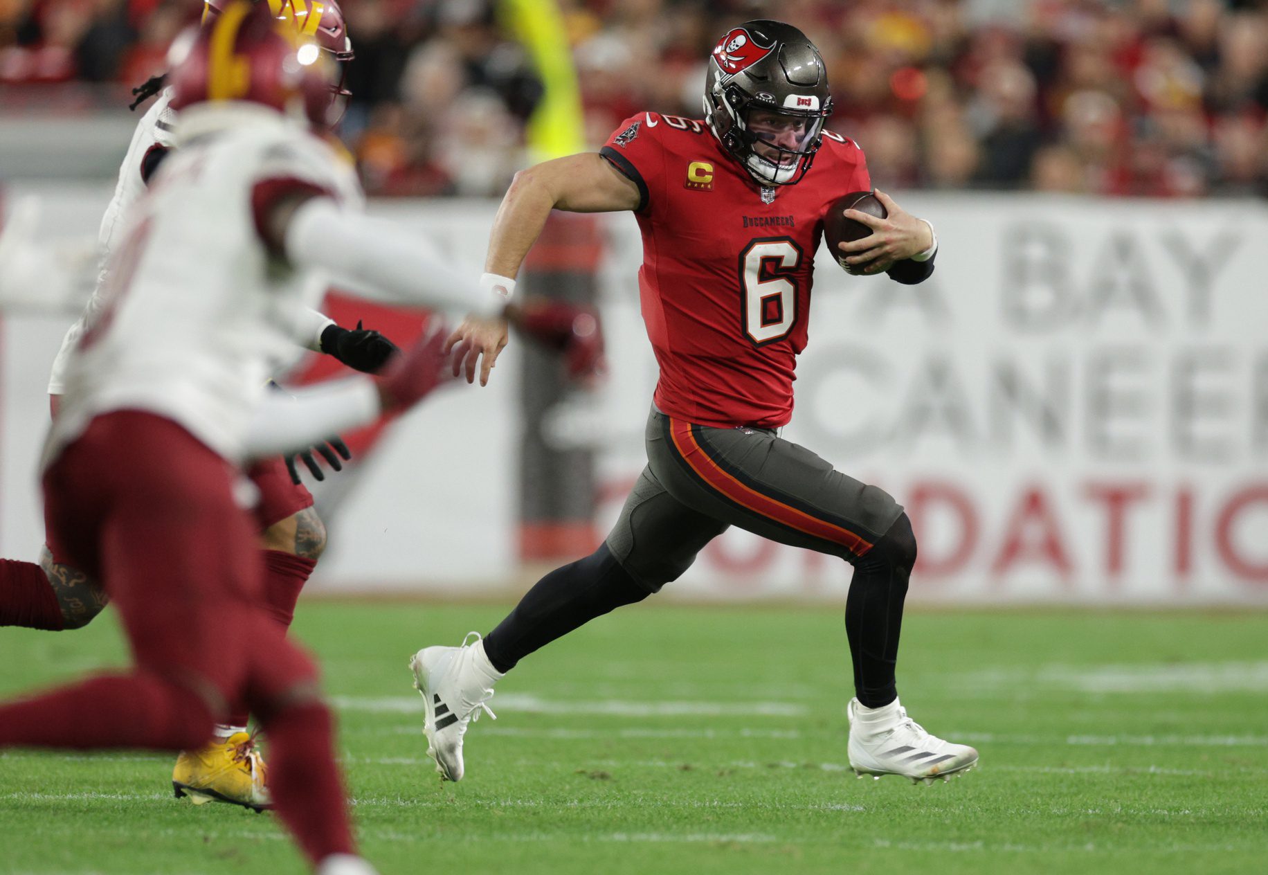 Tampa Bay Buccaneers quarterback Baker Mayfield.