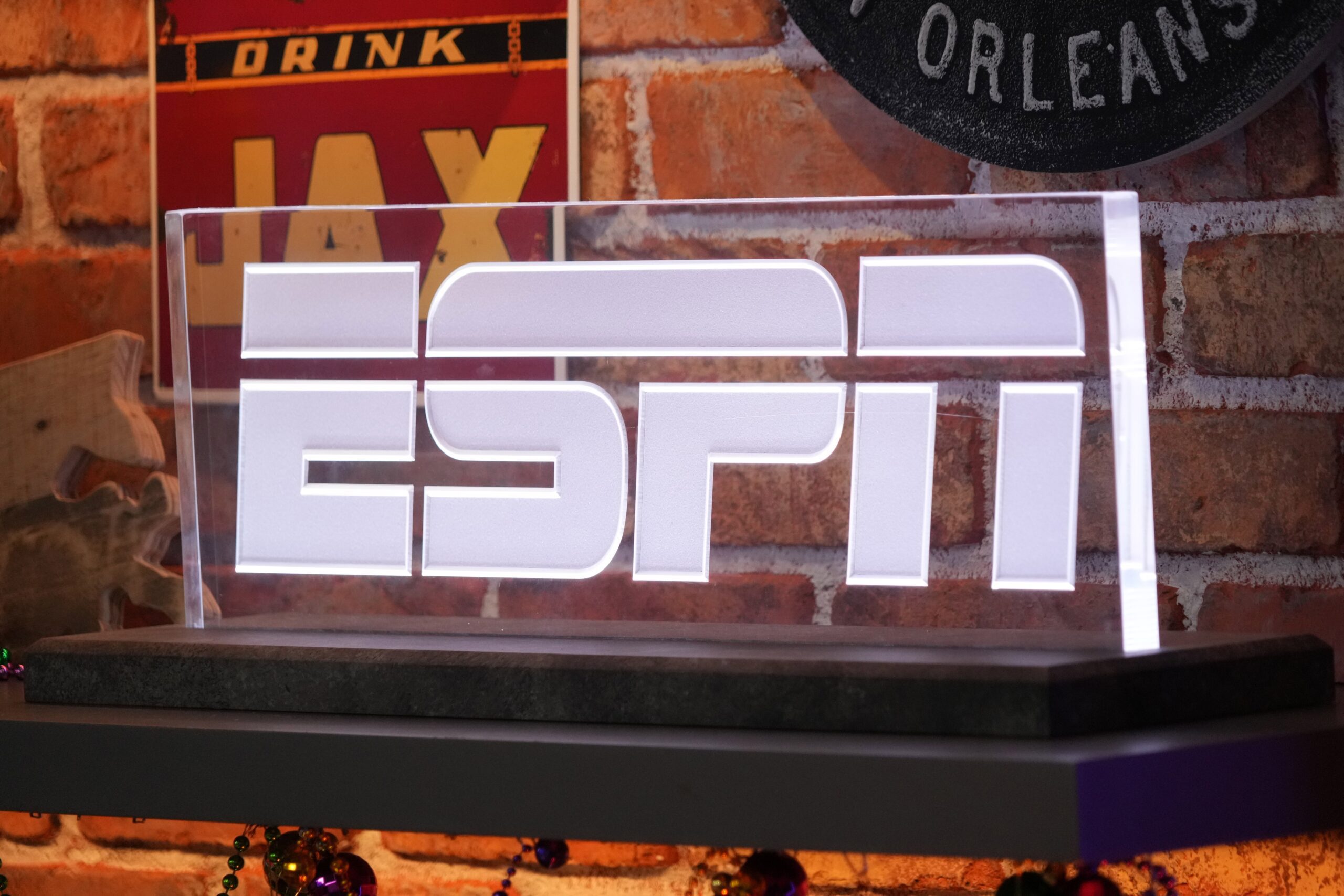 "You're Married To White Women" ESPN Facing Massive Racism On Live TV; Fans Demand Firing 1 Feb 5, 2025; New Orleans, LA, USA; The ESPN logo at the Super Bowl LIX media center at the Ernest N. Morial Convention Center. Mandatory Credit: Kirby Lee-Imagn Images