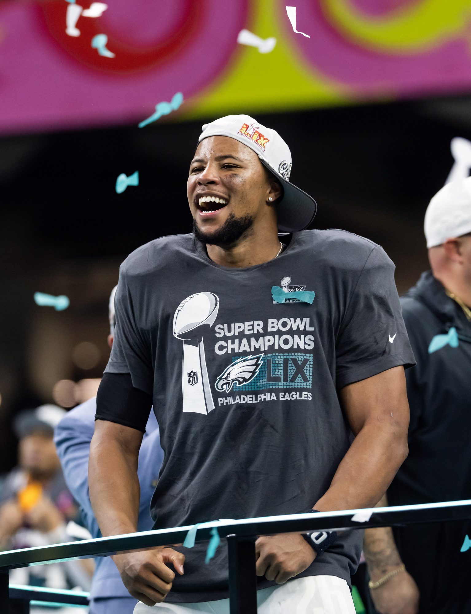 "Goodnes Gracious": Saquon Barkley's Dapper Suit For Met Gala Gets Reaction From Fiancee Anna Congdon 2 Philadelphia Eagles, Saquon Barkley, NFL