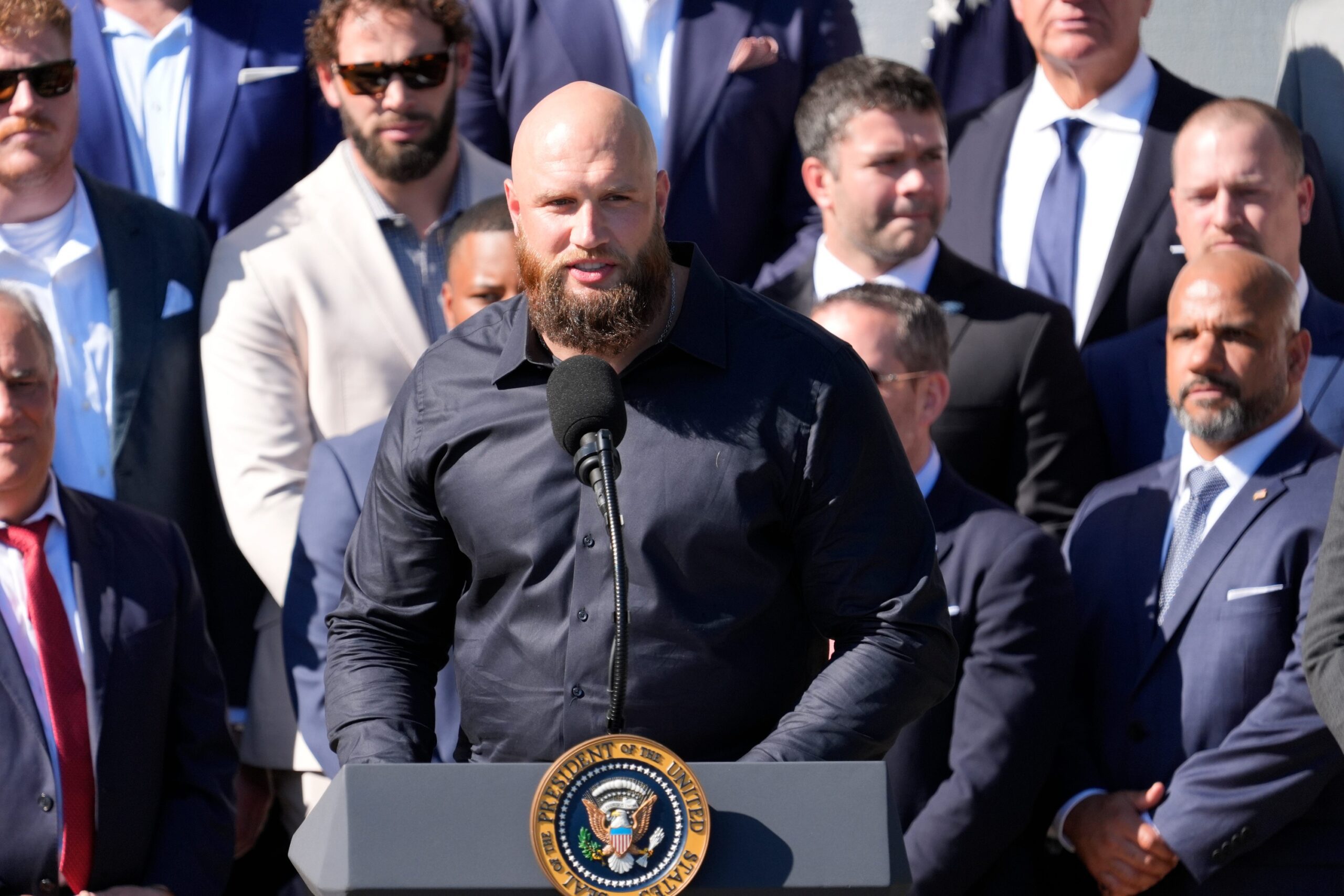 "Push Forward": Lane Johnson Reacts To NFL Rejecting Packers To Ban Eagles' Tush Push 1 Lane Johnson