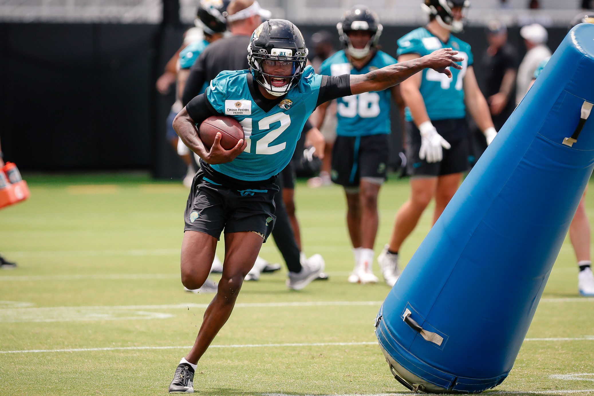 Travis Hunter's Final Prenup Decision Has Fans Going Crazy (Report) 1 May 10, 2025; Jacksonville, FL, USA; Jacksonville Jaguars wide receiver Travis Hunter (12) runs after completing a passing drill during rookie minicamp at Miller Electric Center. Mandatory Credit: Travis Register-Imagn Images