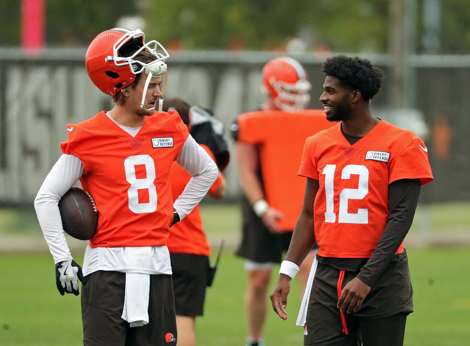 Pittsburgh Steelers Intriguingly Not Mentioned by Kenny Pickett in Career Review 2 Cleveland Browns quarterback Kenny Pickett with rookie Shedeur Sanders.