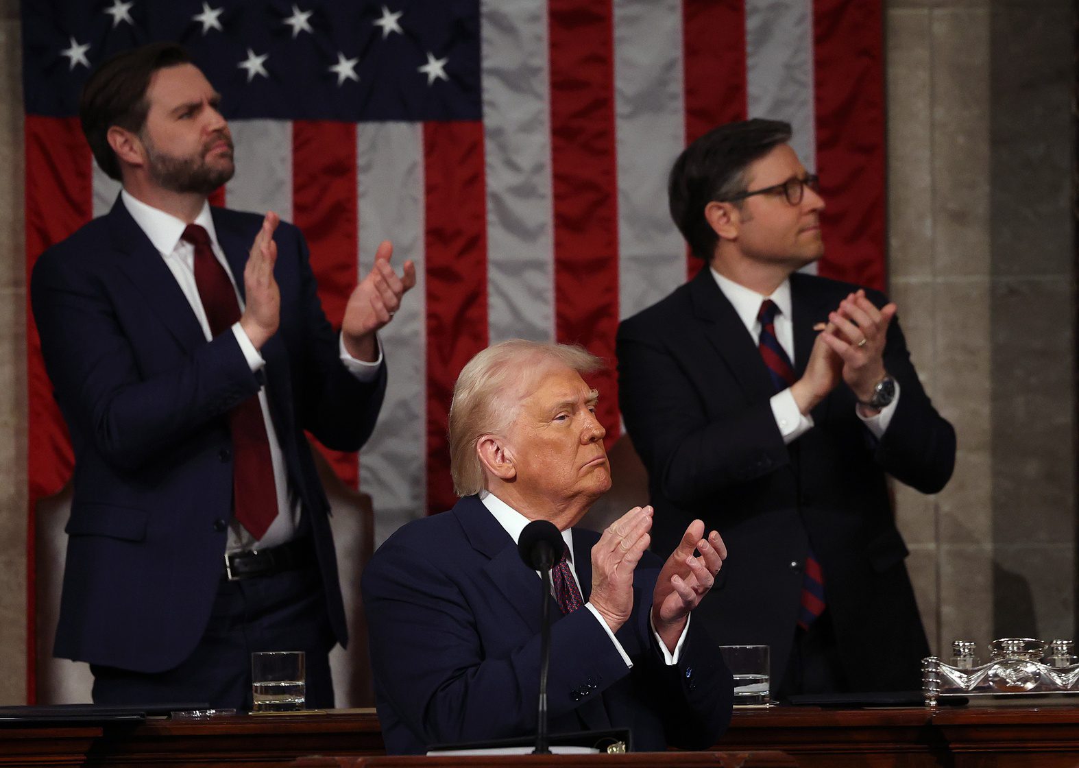 Donald Trump Just Turned Away By Massive Football Organization (Report) 1 Mar 4, 2025; Washington, DC, USA; U.S. President Donald Trump addresses a joint session of Congress at the U.S. Capitol on March 04, 2025 in Washington, DC. Vice President JD Vance and Speaker of the House Mike Johnson (R-LA) applaud behind him. President Trump was expected to address Congress on his early achievements of his presidency and his upcoming legislative agenda. Mandatory Credit: Win McNamee-Pool via Imagn Images