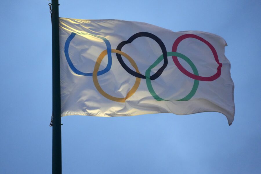 Darrell Doucette insists flag football stars spearhead Team USA's gold hunt in Olympics 1 Jan 19, 2025; Atlanta, GA, USA; The Olympic rings flag at Centennial Park. Mandatory Credit: Kirby Lee-Imagn Images