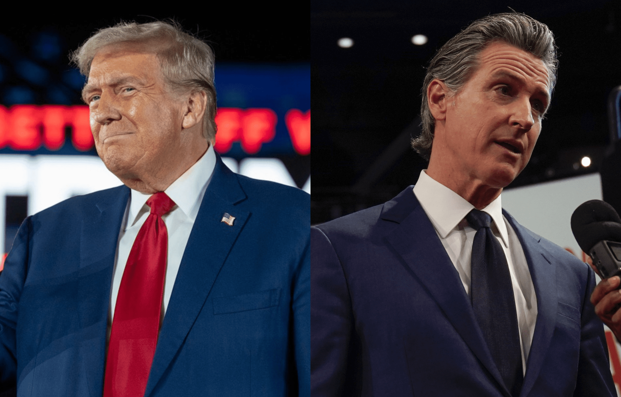 "This Ain't Going To Win It For Him": Gavin Newsom Handling Of California's Issues Would Risk His Presidential Bid In 2028, Says Stephen A. Smith 2 US President Donald Trump and US Governor Gavin Newsom. Photo credits: Imagn