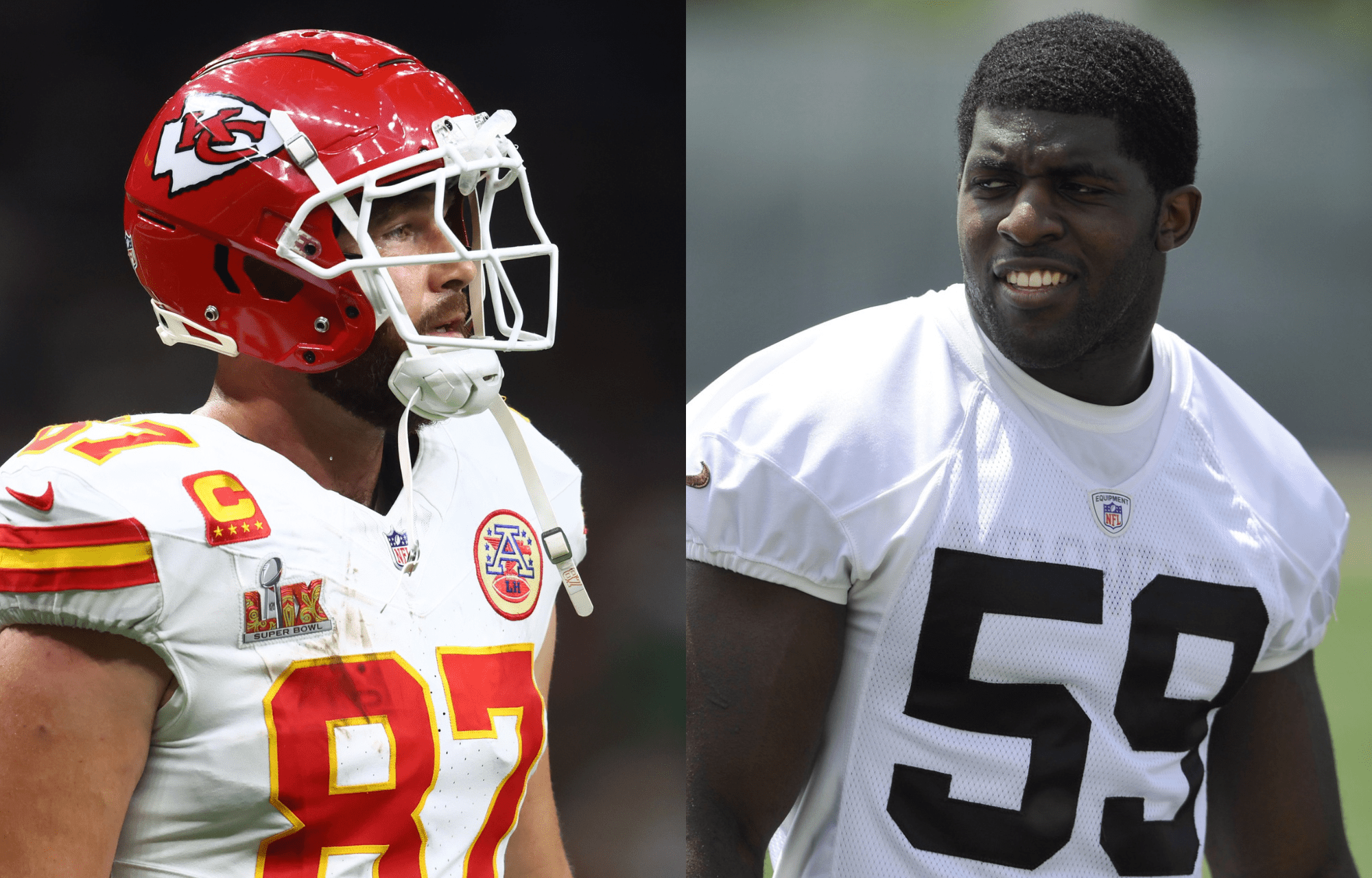 "I'm Still Going To Fear Him": Travis Kelce's Rumored Decline Unless Confirmed, Gets Real Talk From Emmanuel Acho 1 Travis Kelce (left) and Emmanuel Acho (right). Photo credits: Imagn