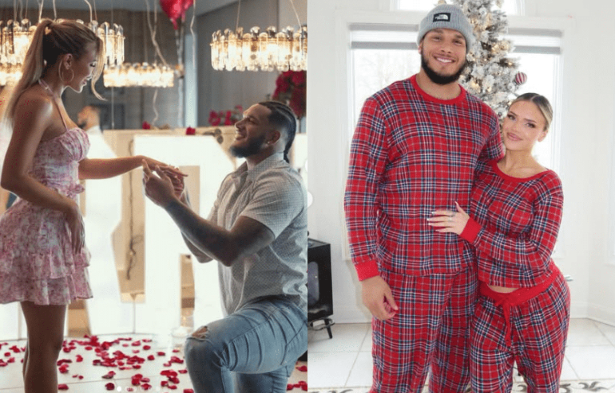 LOOK: Jermaine Johnson Seals The Deal With GF Hannah Brooke In Engagement Snaps 1 Jermaine Johnson and gf shared engagement snaps. Photo credits: Instagram