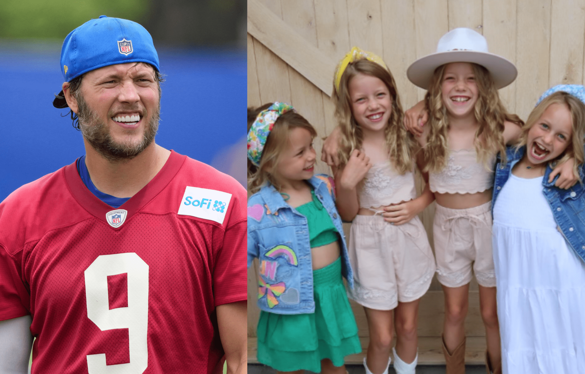 LOOK: Matthew Stafford's Daughter Hunter Wearing Taylor Swift's Eras Tour Merch In Family Trip 1 Matthew Stafford and daughters' snaps during family vacation. Photo credits: Imagn and Instagram