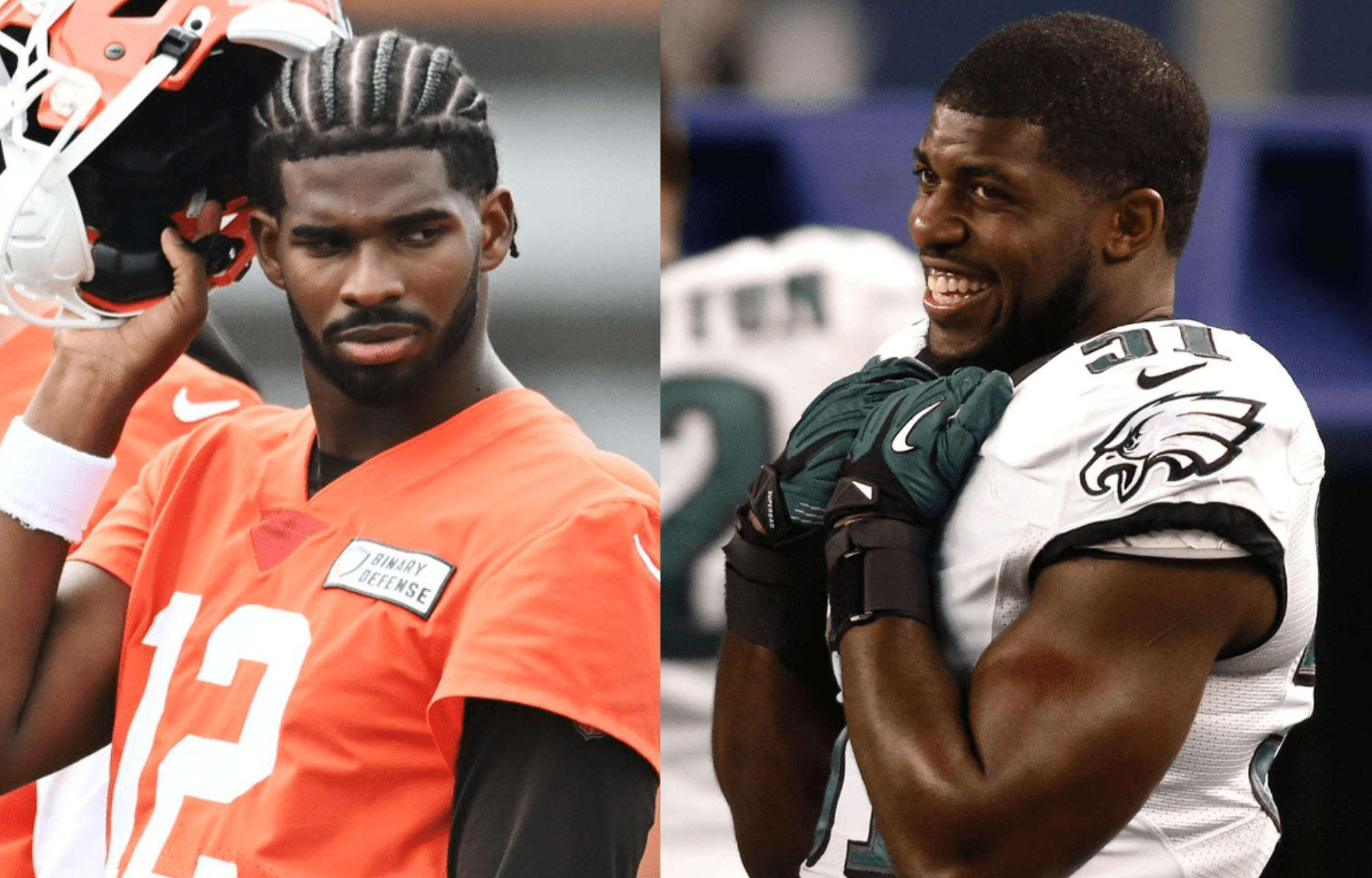 "I Did Things Like That When I Was 23, 24": Shedeur Sanders Speeding Incident Gets Sympathy From Emmanuel Acho 1 Shedeur Sanders (left) and Emmanuel Acho (right). Photo credits: Imagn