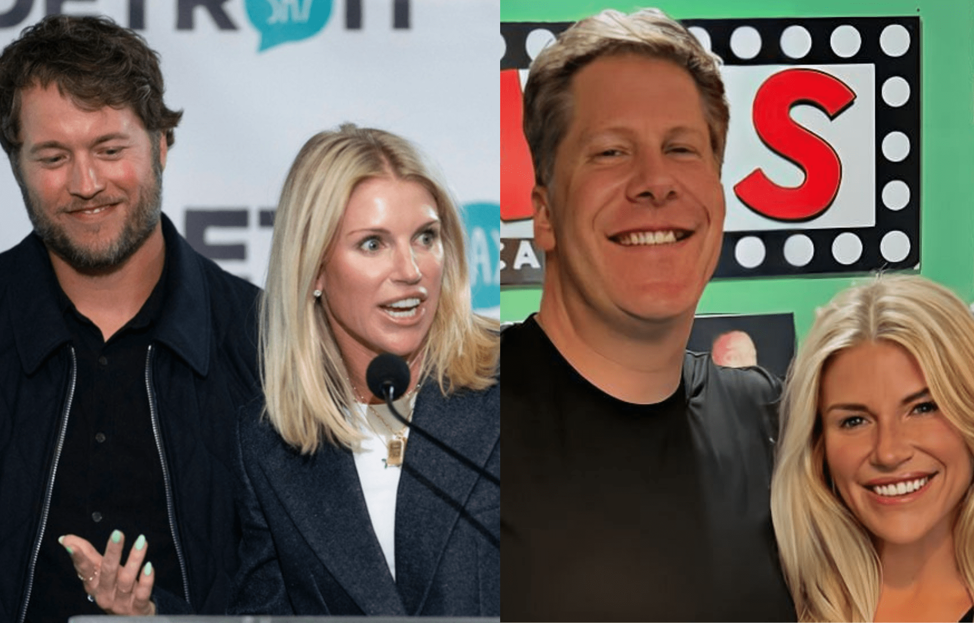 REPORT: Matthew Stafford's Wife Kelly's Podcast Co-Host Dragged Into Sexual Misconduct Allegations 1 Matthew Stafford’s wife, Kelly Stafford (left), and Kelly Stafford with podcast co-host, Hank Winchester (right). Photo credits: