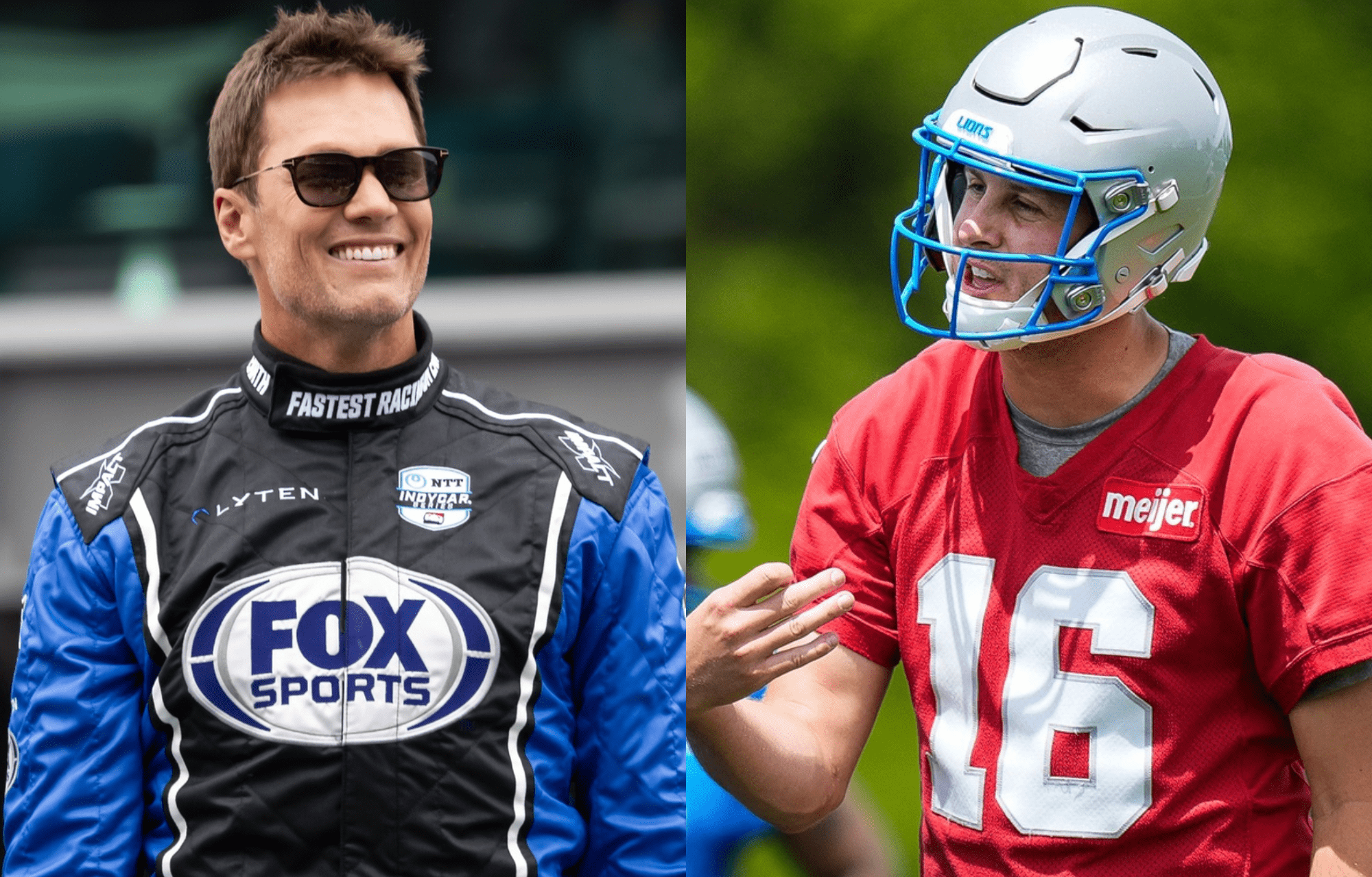 "You're Retired": Jared Goff Jabs At Tom Brady In Netflix's Quarterback Season 2 Teaser 1 NFL legend Tom Brady (left) and Detroit Lions quarterback Jared Goff (right). Photo credits: Imagn