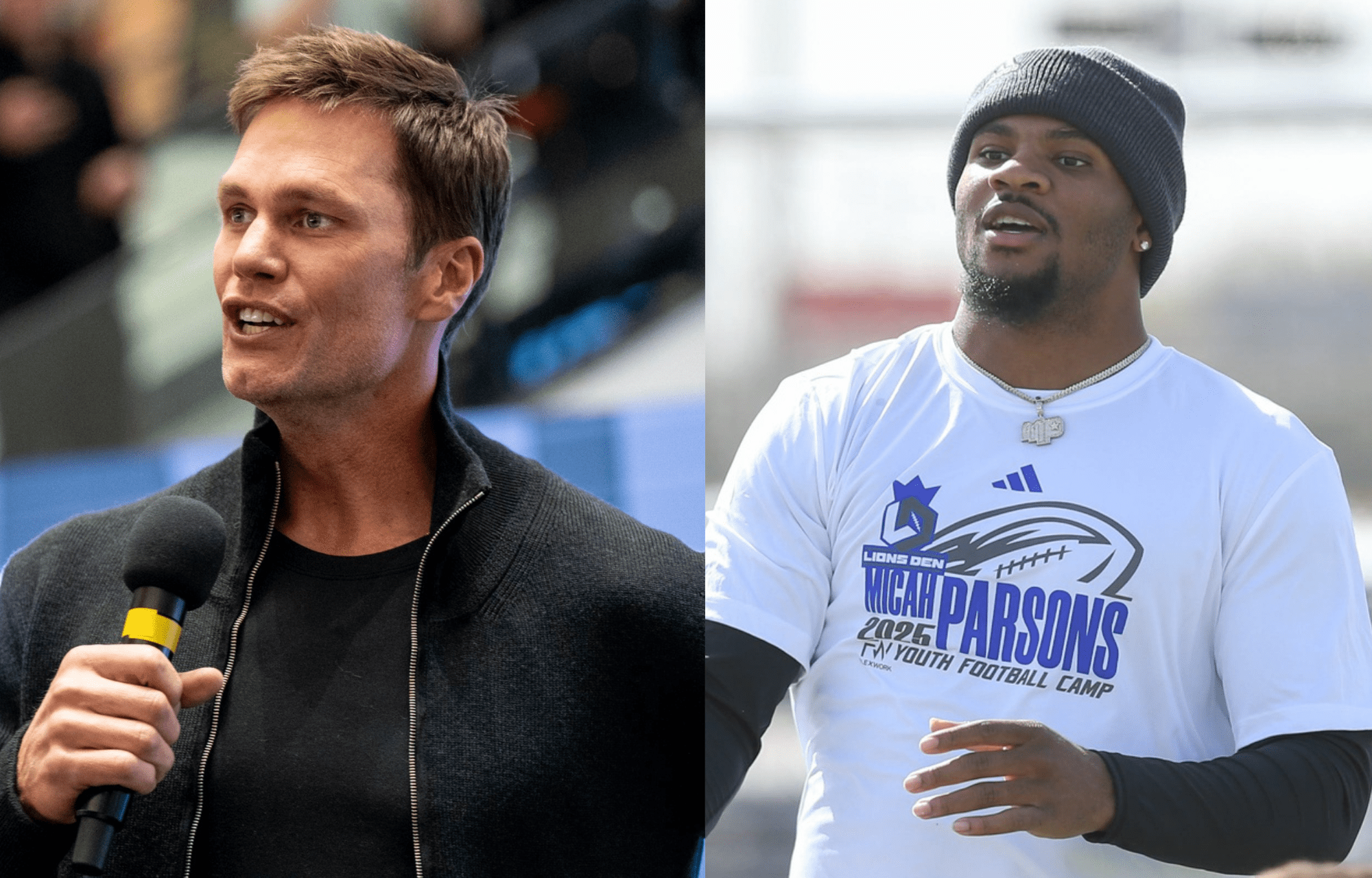 "I Never Got A Jersey": Tom Brady Stunned With Micah Parson's True Feelings On Not Getting A Signed Jersey From The 7x NFL Super Bowl Champion 1 NFL legend Tom Brady (left) and Dallas Cowboys linebacker Micah Parsons (right). Photo credits: Imagn