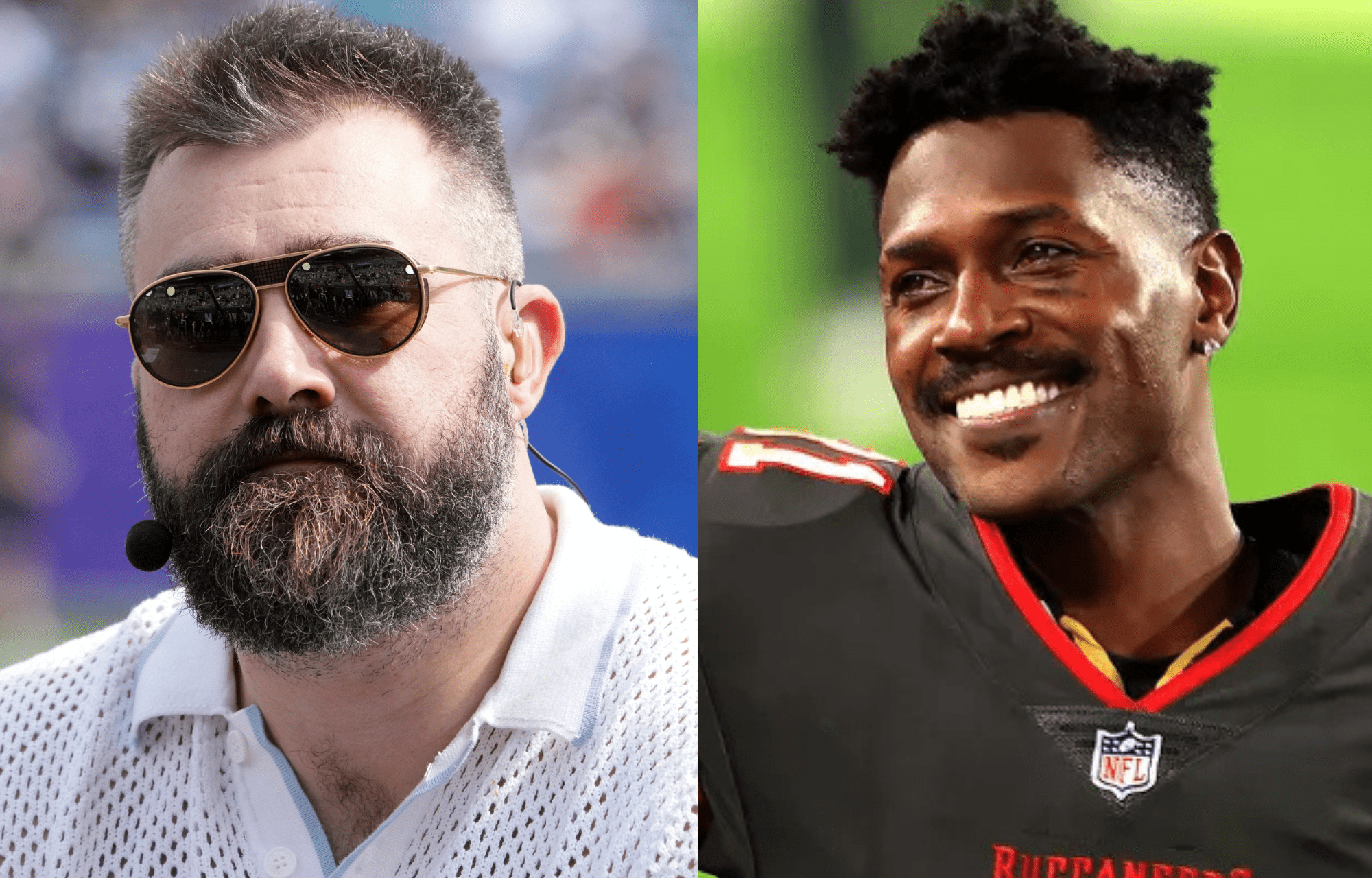 "Cracker Of The Day": Antonio Brown Roasts Jason Kelce Over Wild Underwear Stung At Charity Event 1 Jason Kelce (left) and Antonio Brown (right). Photo credits: Imagn