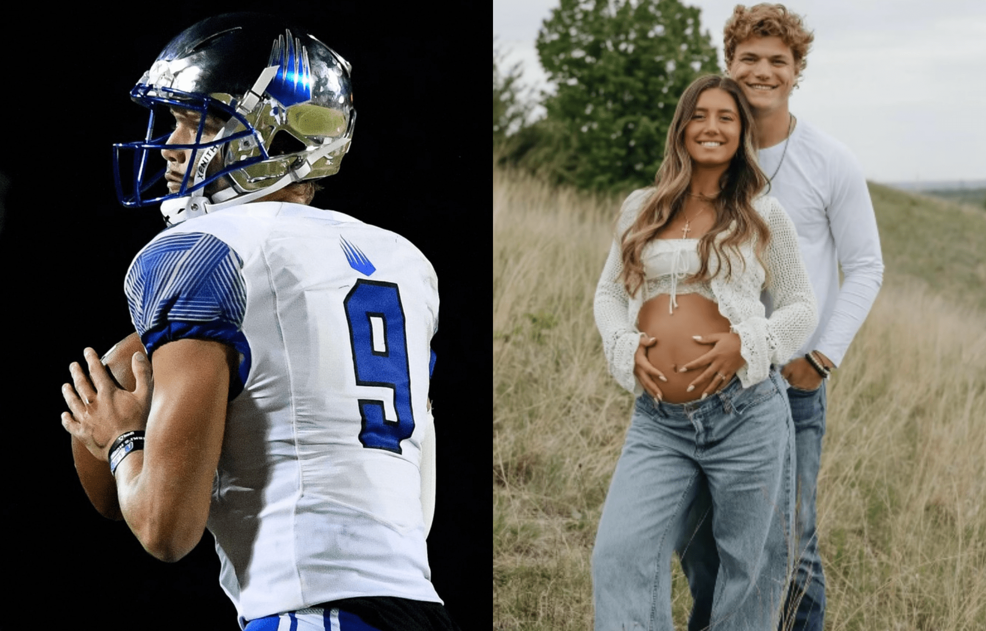 JJ McCarthy & Fiance Katya Kurpoas Show Baby Bump In Video Clip After Pregnancy Announcement 1 JJ McCarthy and his fiancée, Katya Kuropas. Phot credits: Imagn and Instagram