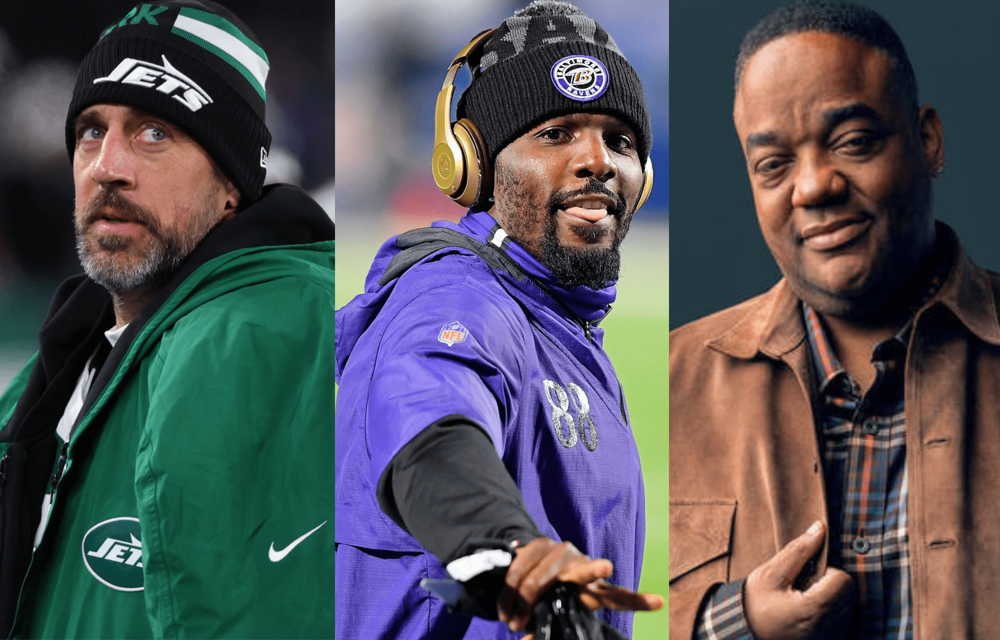 "We're Living In The Era And Age Of Blackmail": Aaron Rodgers, Dez Bryant Reaction To NFL's Pride Month Celebration Gets Jason Whitlock's Reaction 1 NFL quarterback Aaron Rodgers (left pic), Dez Bryant (center), and analyst Jason Whitlock (right pic). Photo credits: Imagn and Instagram