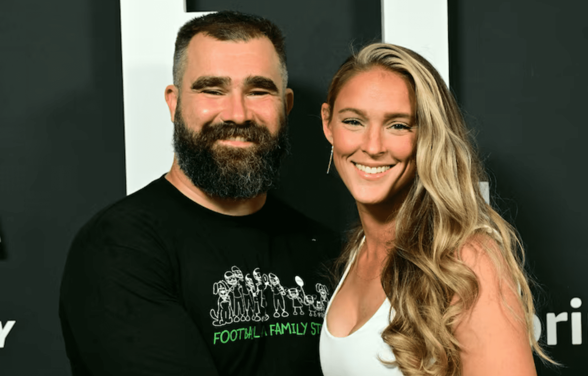 "Even Without A Being On Somebody's Arm. Just The Picture Itself": Jason Kelce's Dad Ed Gives Priceless Reaction On Nude Tattoo Ink On Lady Fan's Arm 3 Jason Kelce with wife Kylie Kelce. Photo credits: Instagram
