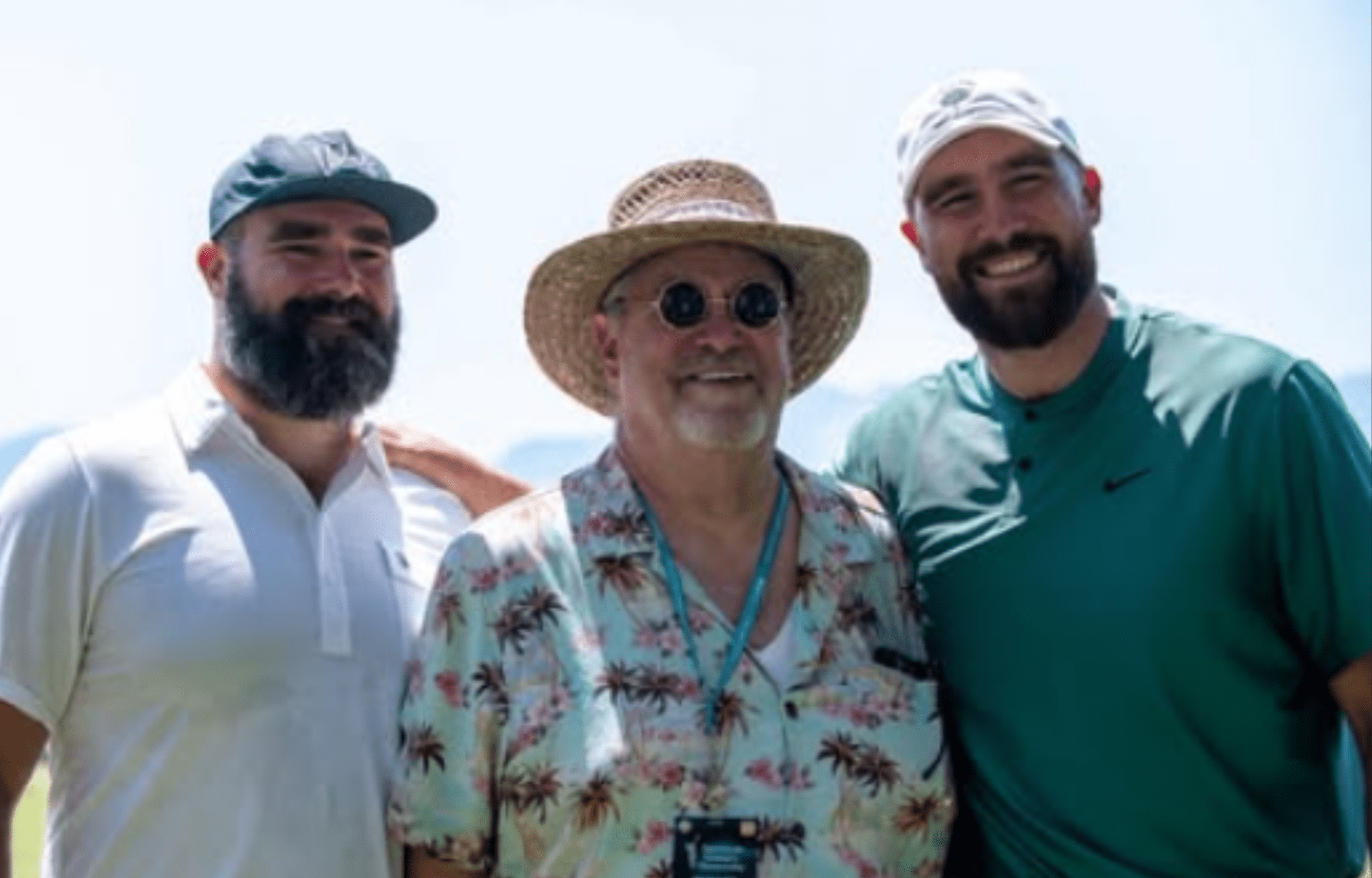 "Even Without A Being On Somebody's Arm. Just The Picture Itself": Jason Kelce's Dad Ed Gives Priceless Reaction On Nude Tattoo Ink On Lady Fan's Arm 1 From left: Jason Kelce, Ed Kelce, and Travis Kelce. Photo credits: Instagram