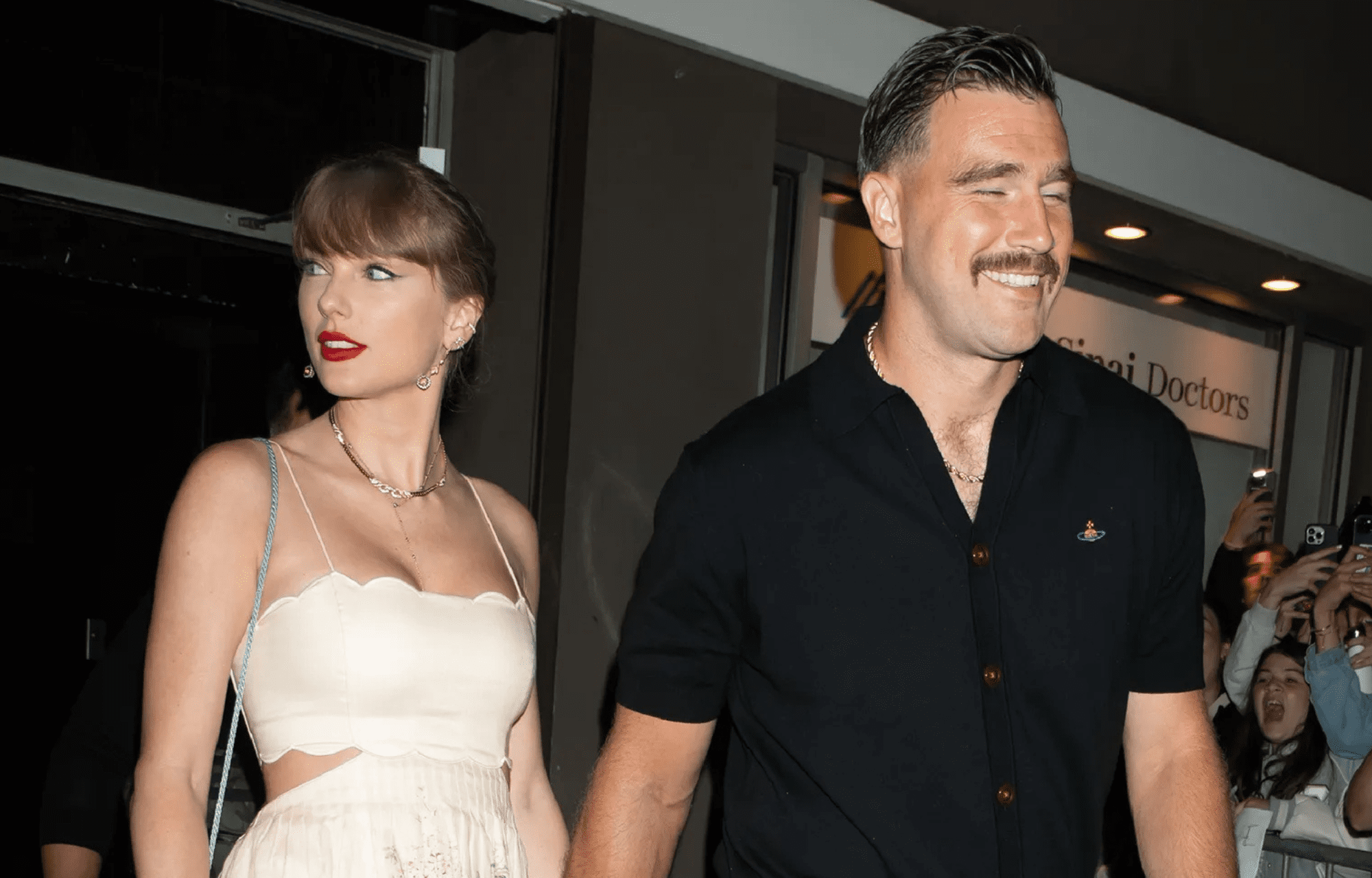 "LFG": Travis Kelce Confirms Attendance To A Non-Taylor Swift Concert 1 Travis Kelce with GF Taylor Swift