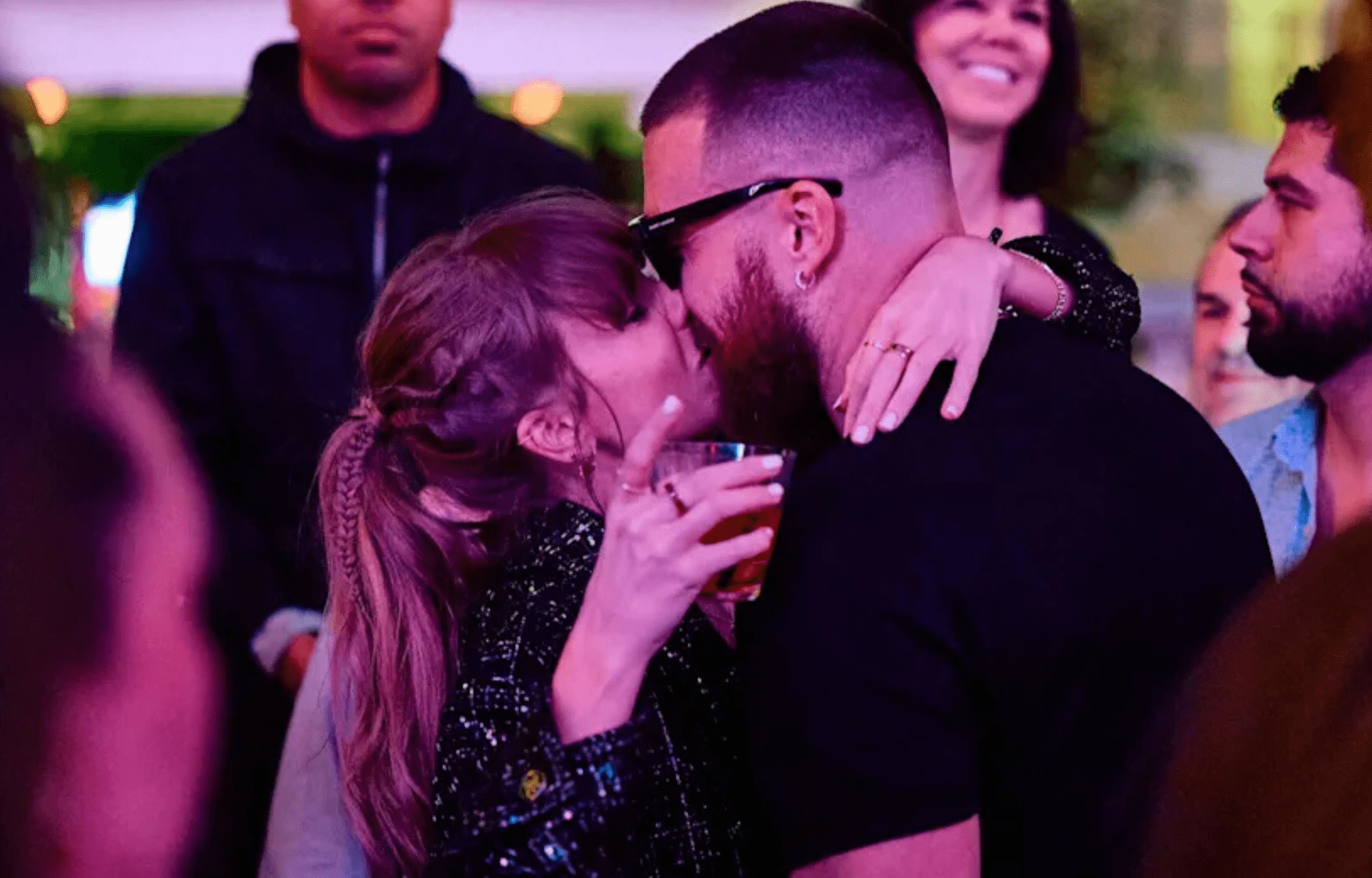 "BEST SURPRISE EVER": Taylor Swift's TEU Surprise Performance Gets Mac Jones GF Sophie Scott Sounding Off 3 Travis Kelce and Taylor Swift during Tight End University Tight Ends University event. Photo credits: Instagram