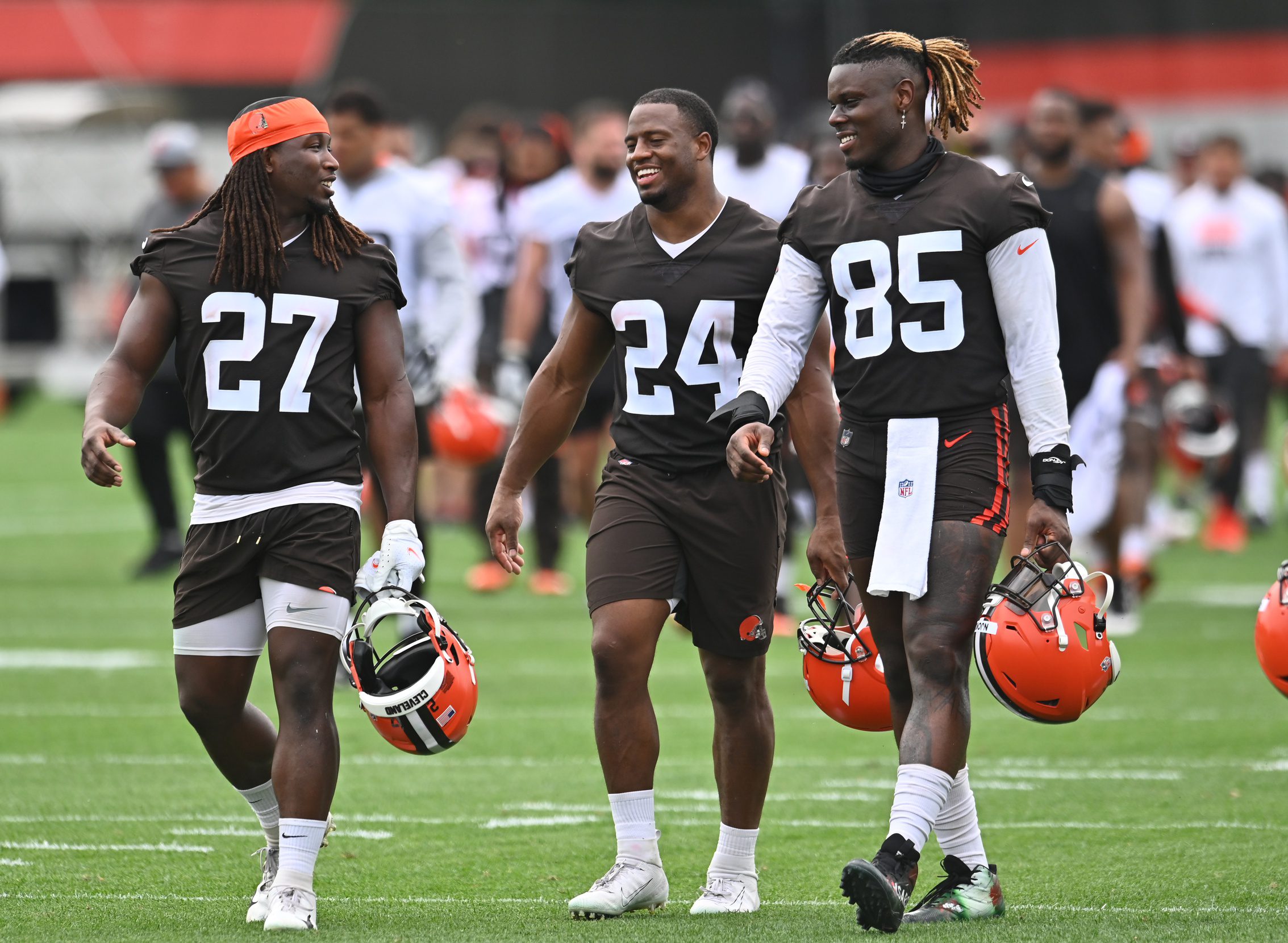 Cleveland Browns' David Njoku Shares 'Heartbreaking' Reaction to Nick Chubb's Departure 2 Cleveland Browns, David Njoku, Nick Chubb