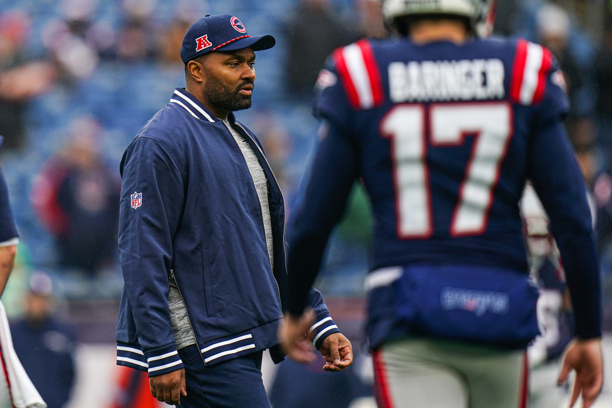 "I Feel Like I Have A Coach": Jerod Mayo Catches Stray As Mike Vrabel Compares Keion White To Bill Belichick 2 Jerod Mayo