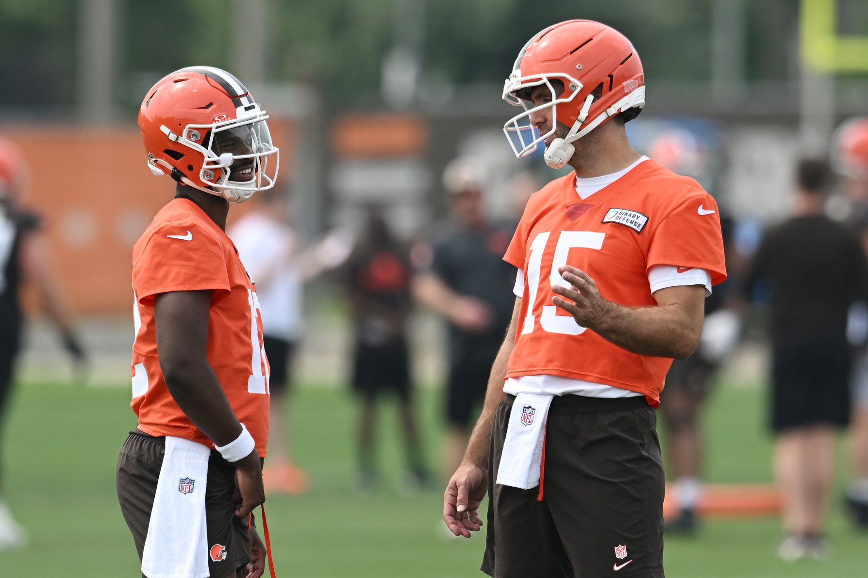 "He's Going To Get Blown Up" Shedeur Sanders Ripped After Incident In Practice Leaks (Video) 3 Jun 12, 2025; Berea, OH, USA; Cleveland Browns quarterback Joe Flacco (15) talks to quarterback Shedeur Sanders (12) during mini camp at CrossCountry Mortgage Campus. Mandatory Credit: Ken Blaze-Imagn Images