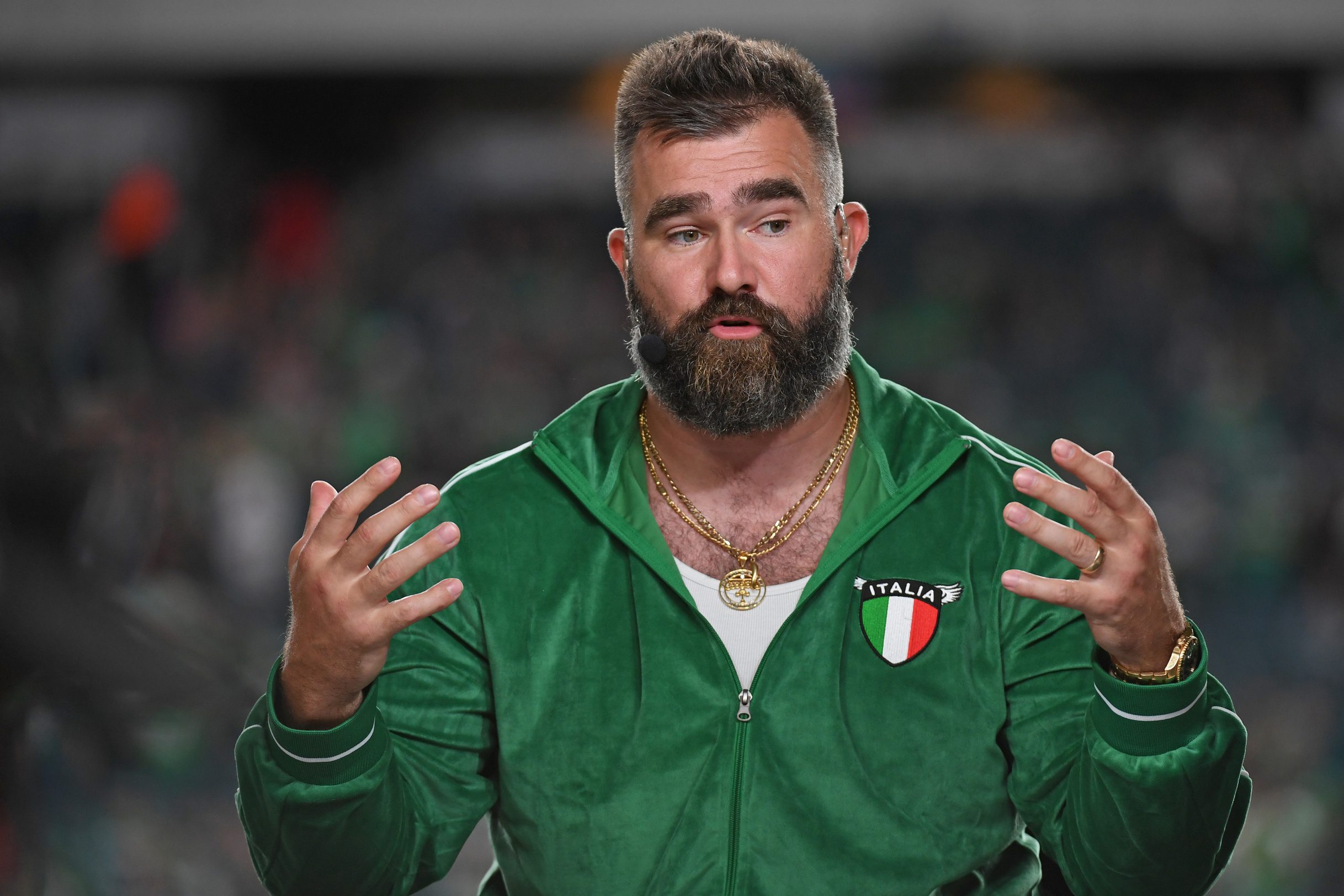 Jason Kelce's Wife Kylie Reveals 2-Year-Old Daughter Bennett's Behavior Has Been Driving Her Nuts 2 eagles te jason kelce