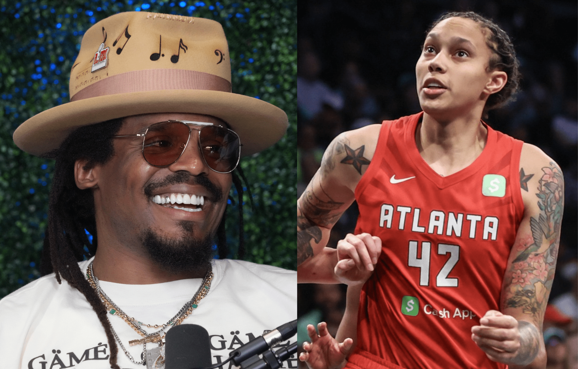 "You're Black, You're A Woman, You're Queer, You Look Different": Cam Newton Drops Bold Take On Brittney Griner Becoming An Easy Target After Russian Detention 1 Cam Newton and Brittney Griner. Photo credits: Imagn