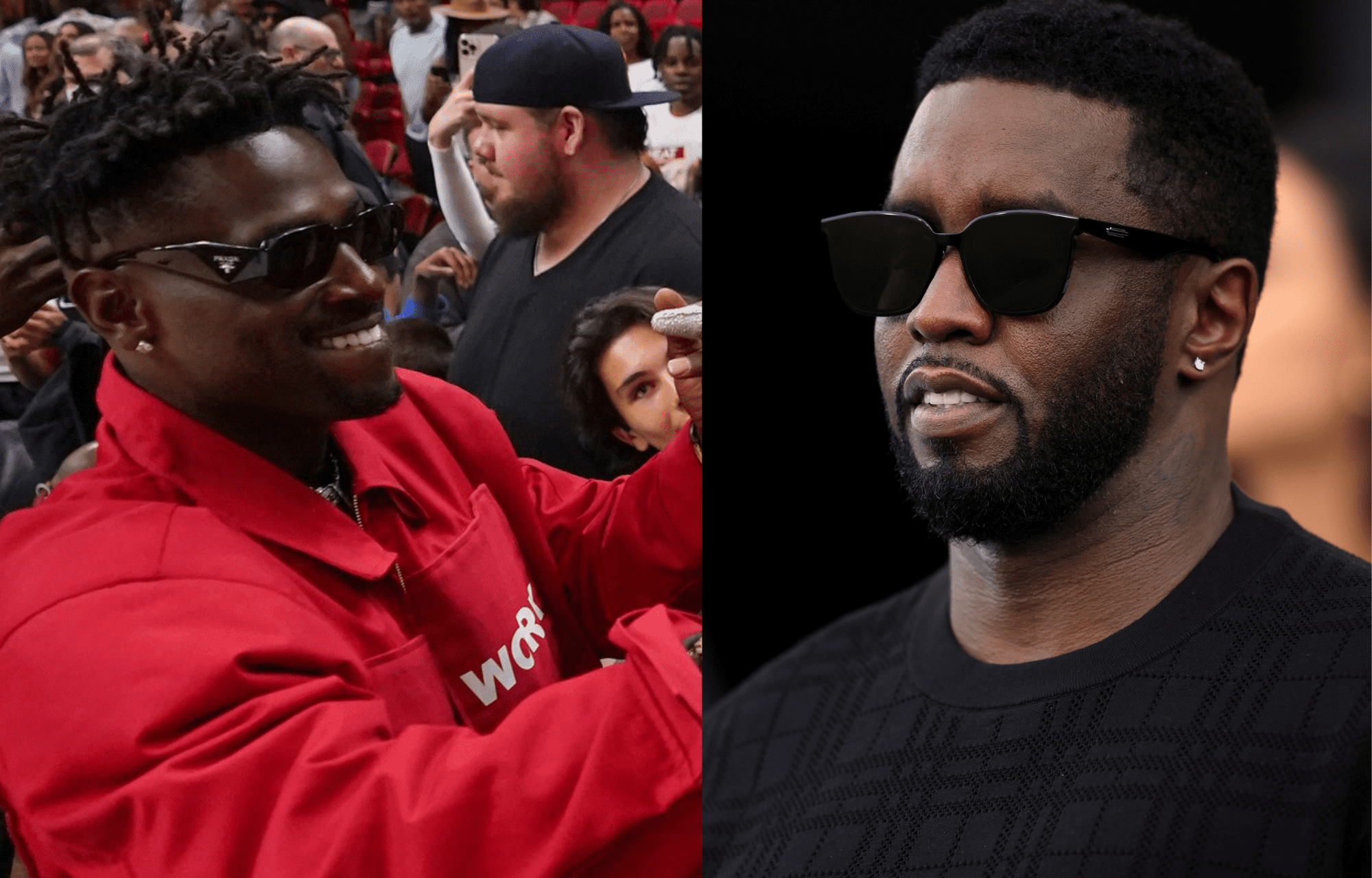 "Media Freak Off Betrayal": Antonio Brown Reacts To Diddy's Courtroom Sketch Dropping To His Knees While Hearing The Judge's Verdict 1 Antonio Brown (left) and Sean "Diddy" Combs (right). Credits: Imagn